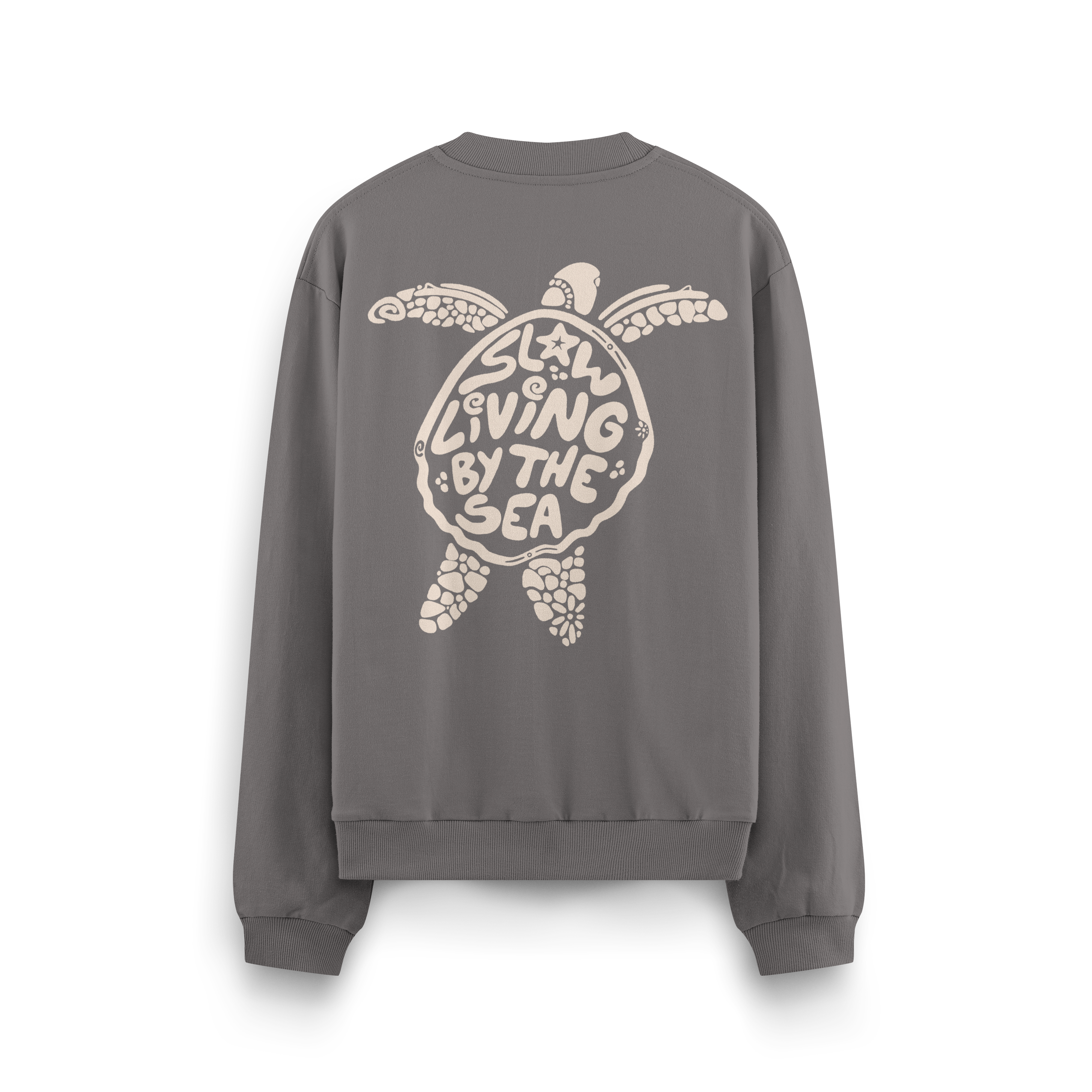 Slow Living By The Sea Crewneck Oversized