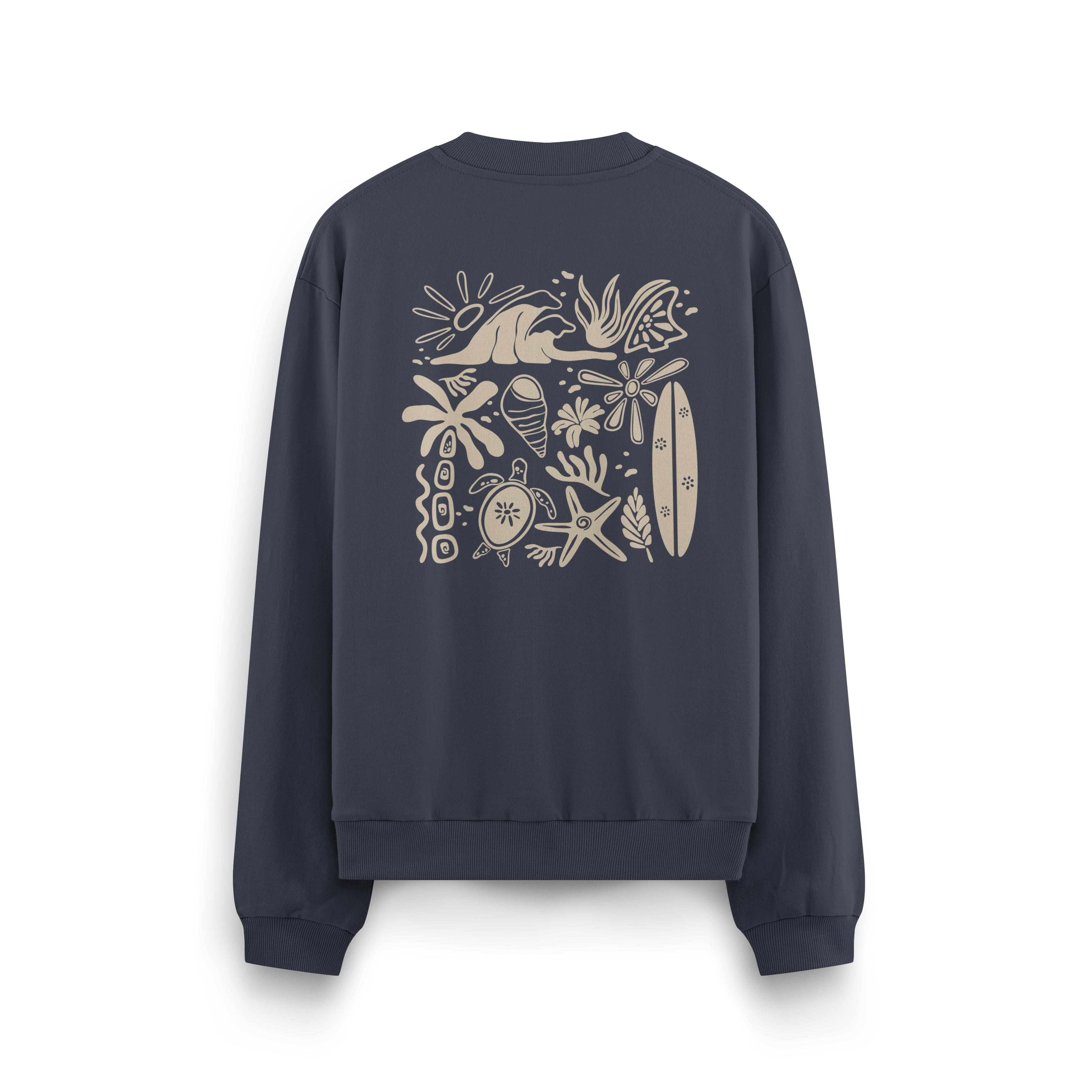 Beachy Vibes Crewneck Oversized