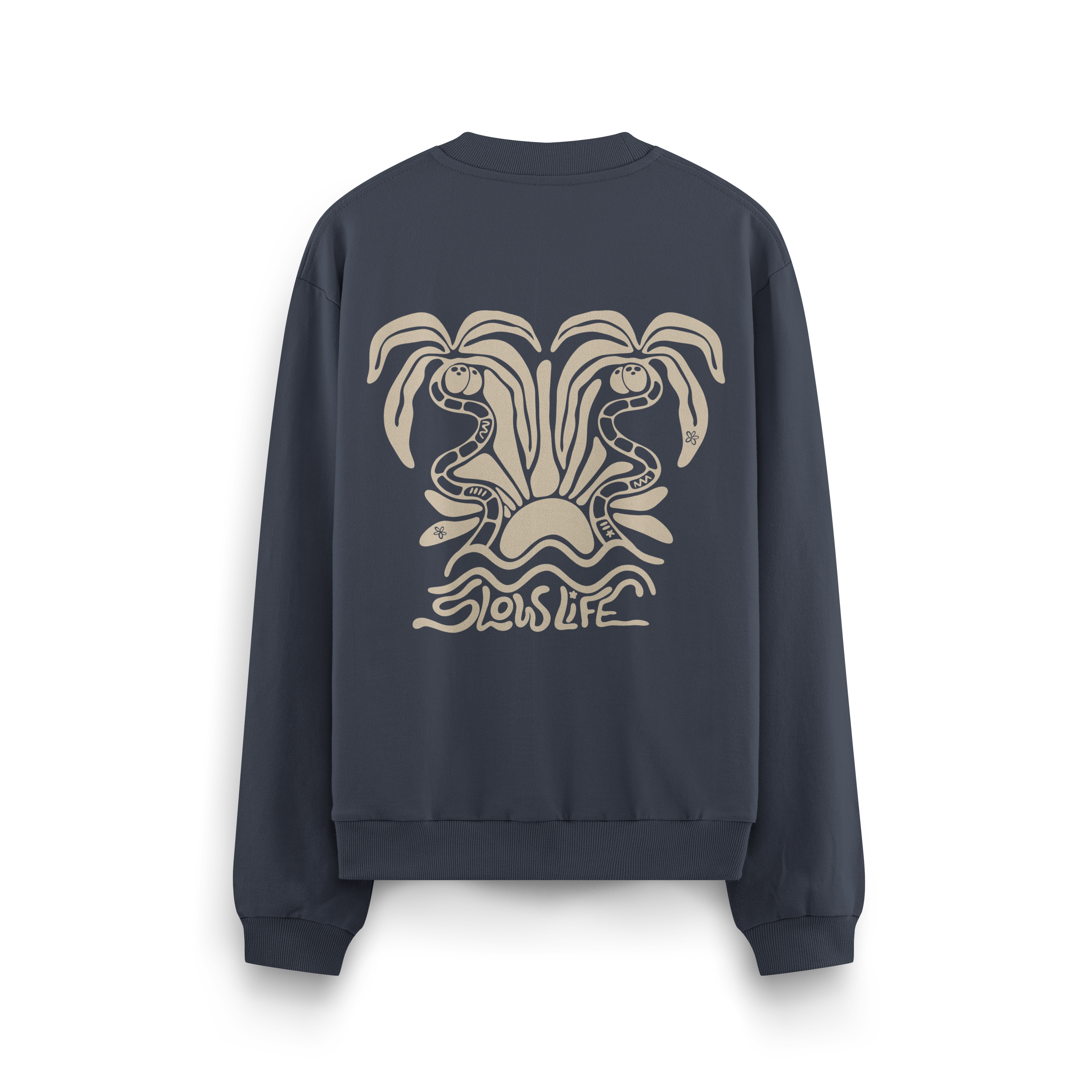Slow Life Crewneck Oversized