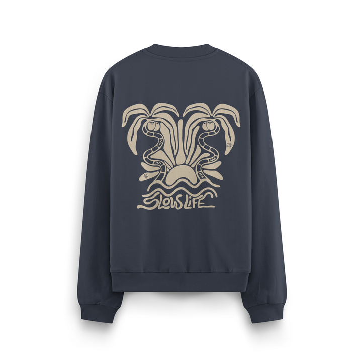 Slow Life Crewneck Oversized