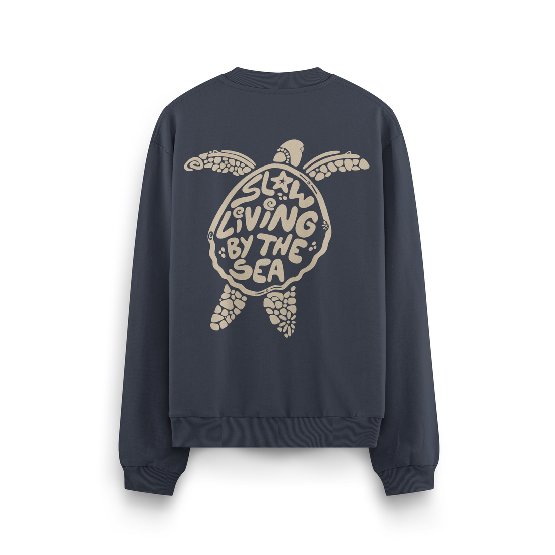 Slow Living By The Sea Crewneck Oversized