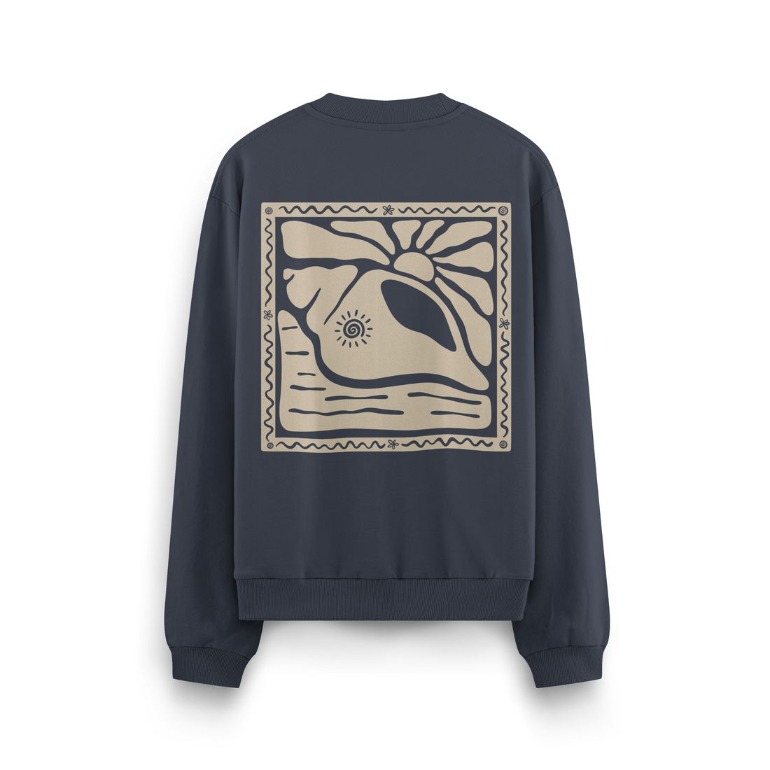 Sunny Seashell Crewneck Oversized