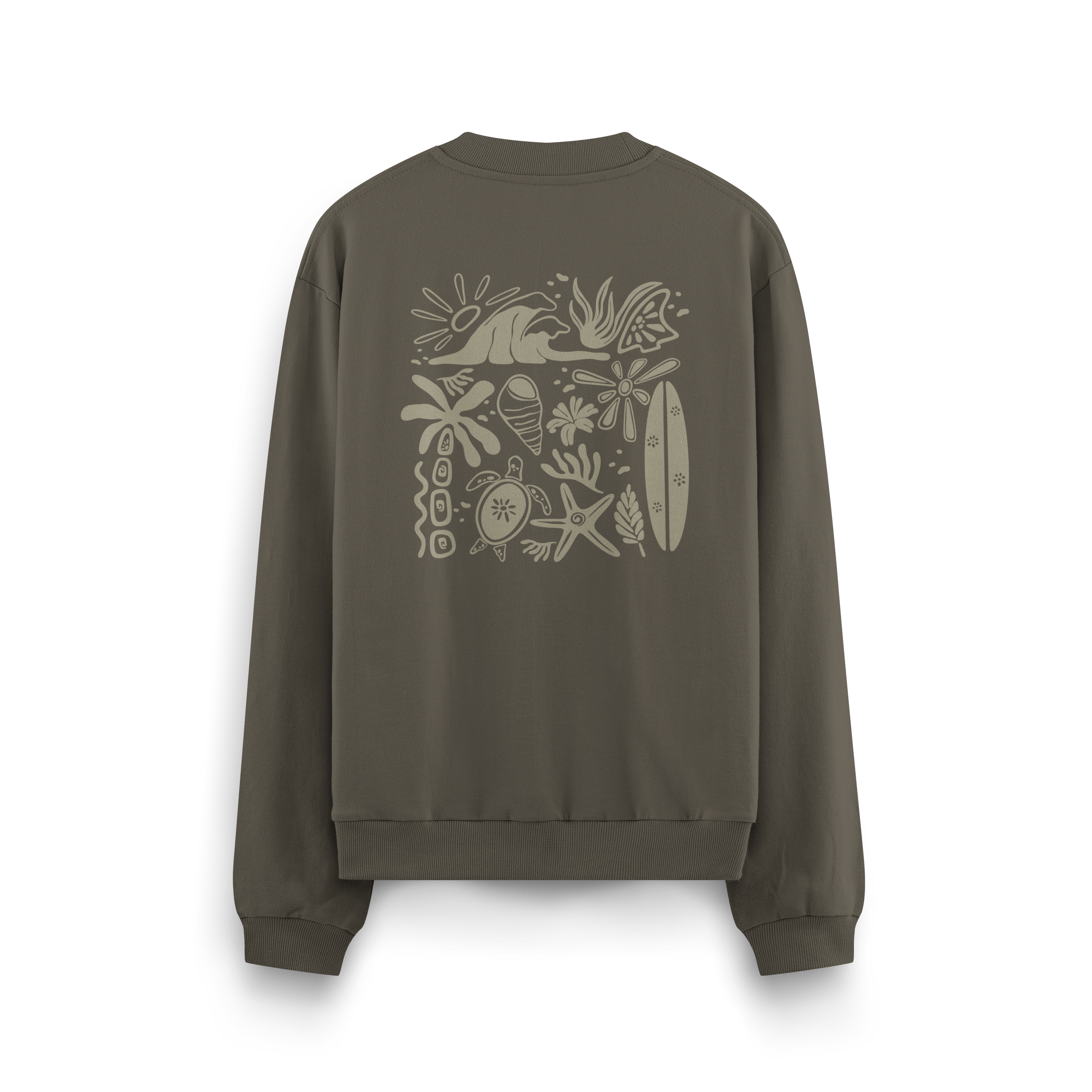 Beachy Vibes Crewneck Oversized