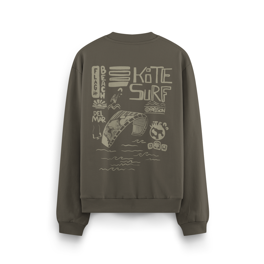 Flag Beach Crewneck Oversized