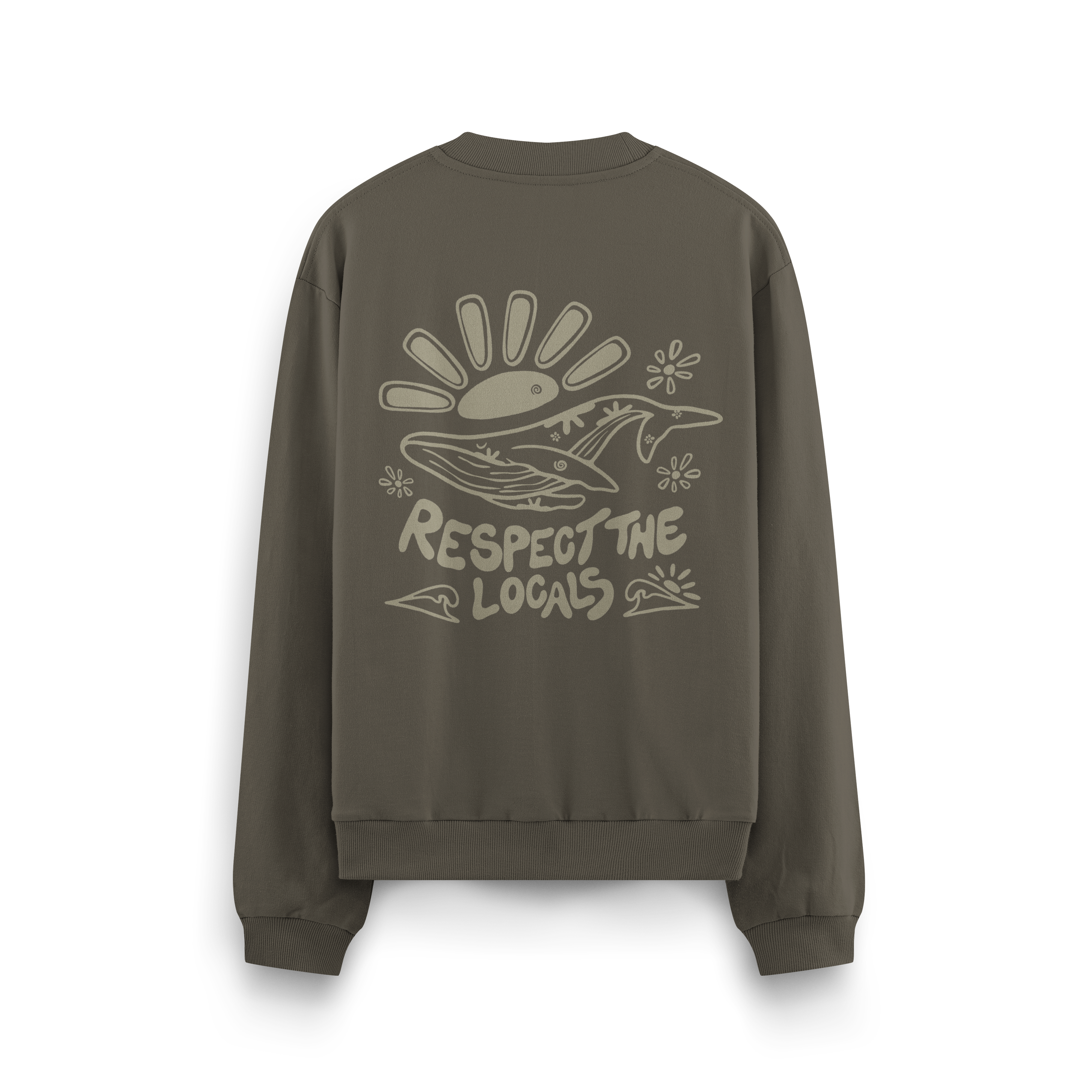 Respect The Locals Crewneck Oversized