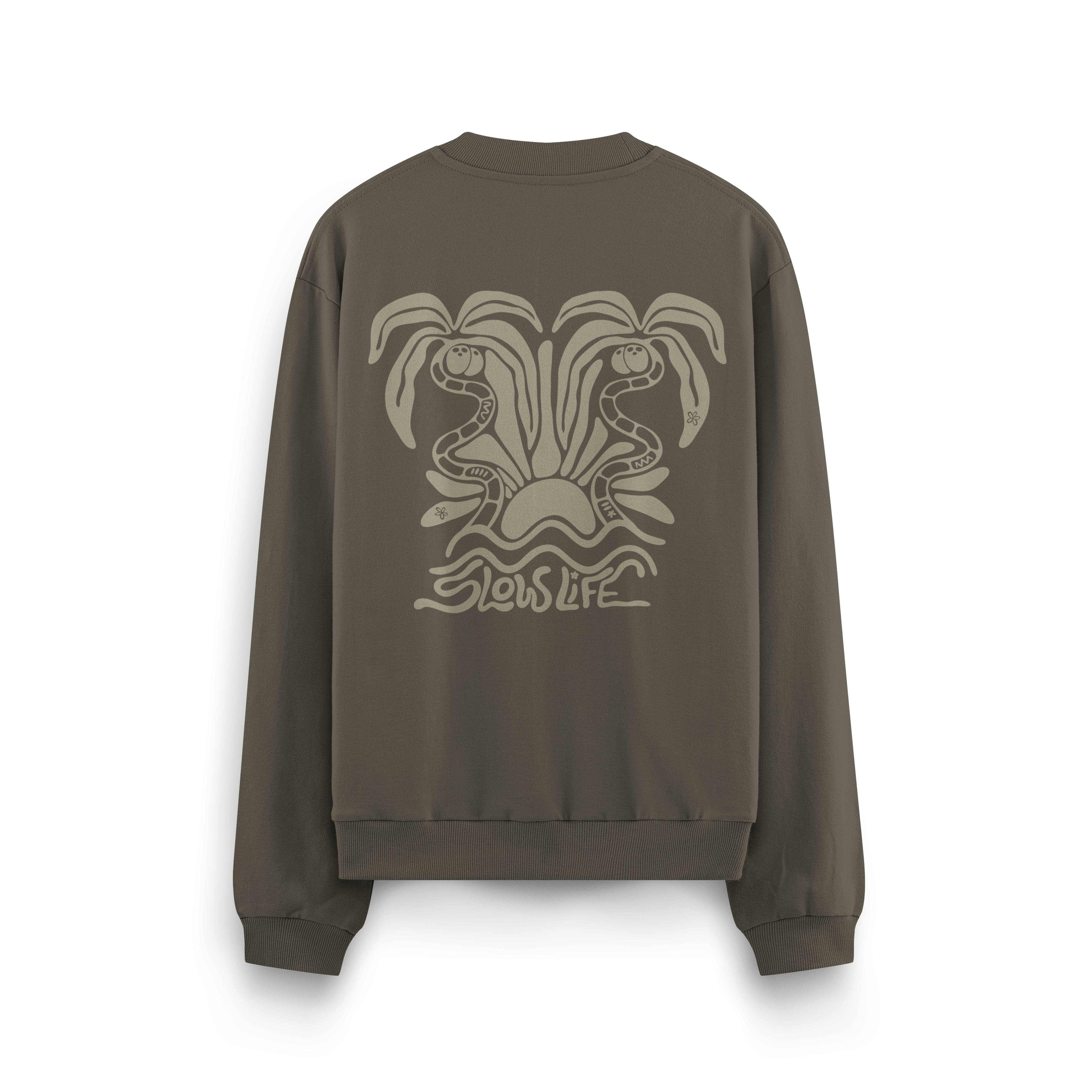 Slow Life Crewneck Oversized