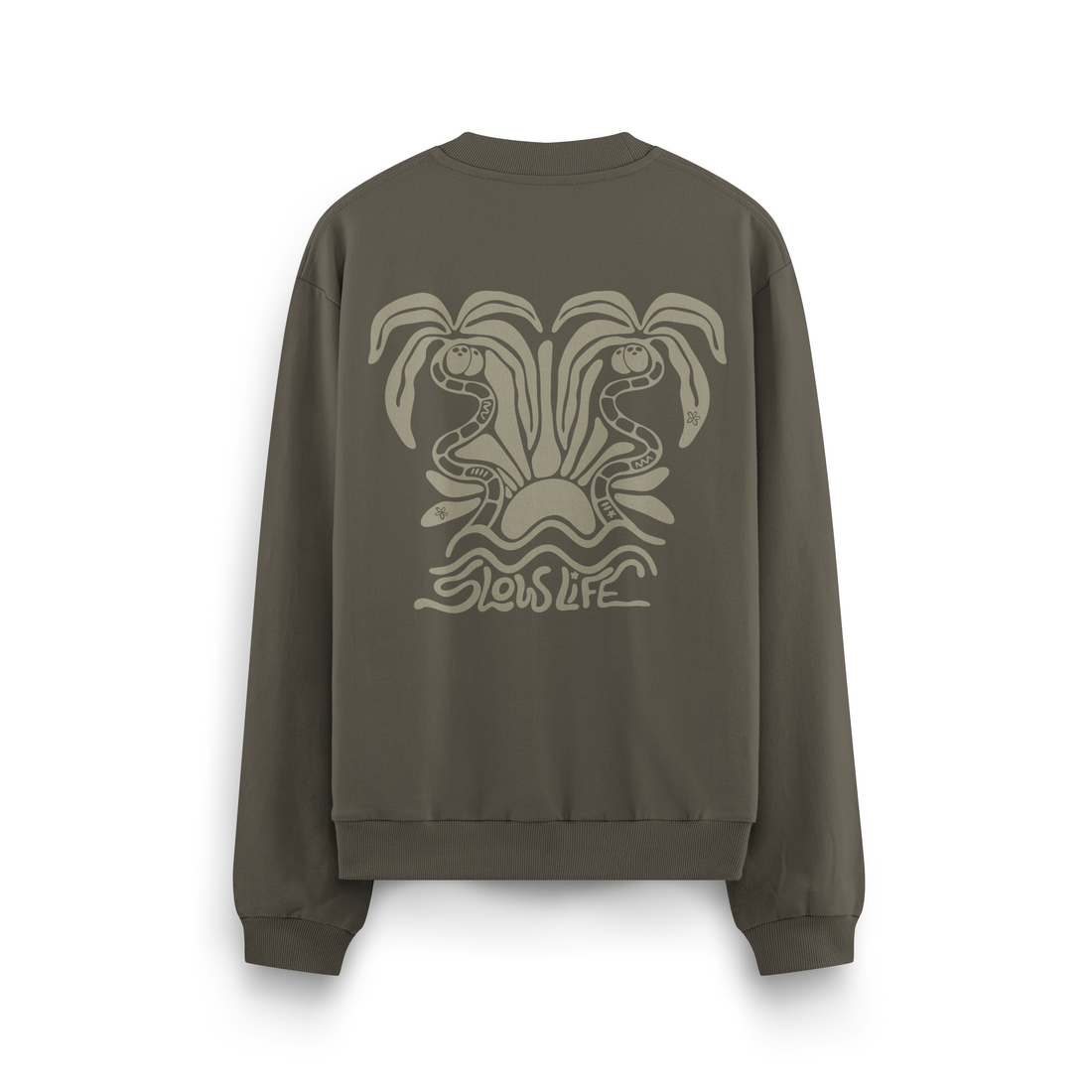 Slow Life Crewneck Oversized