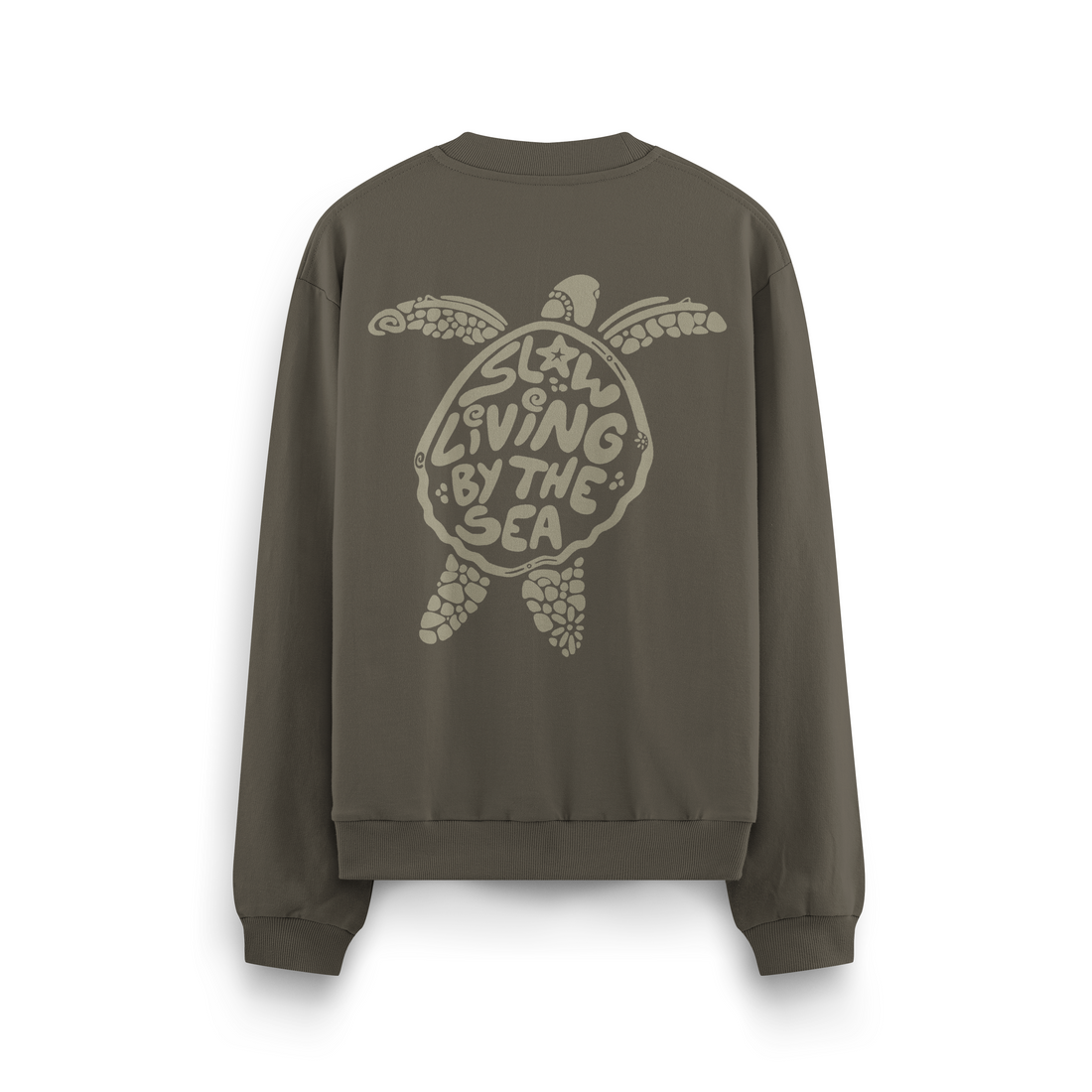 Slow Living By The Sea Crewneck Oversized