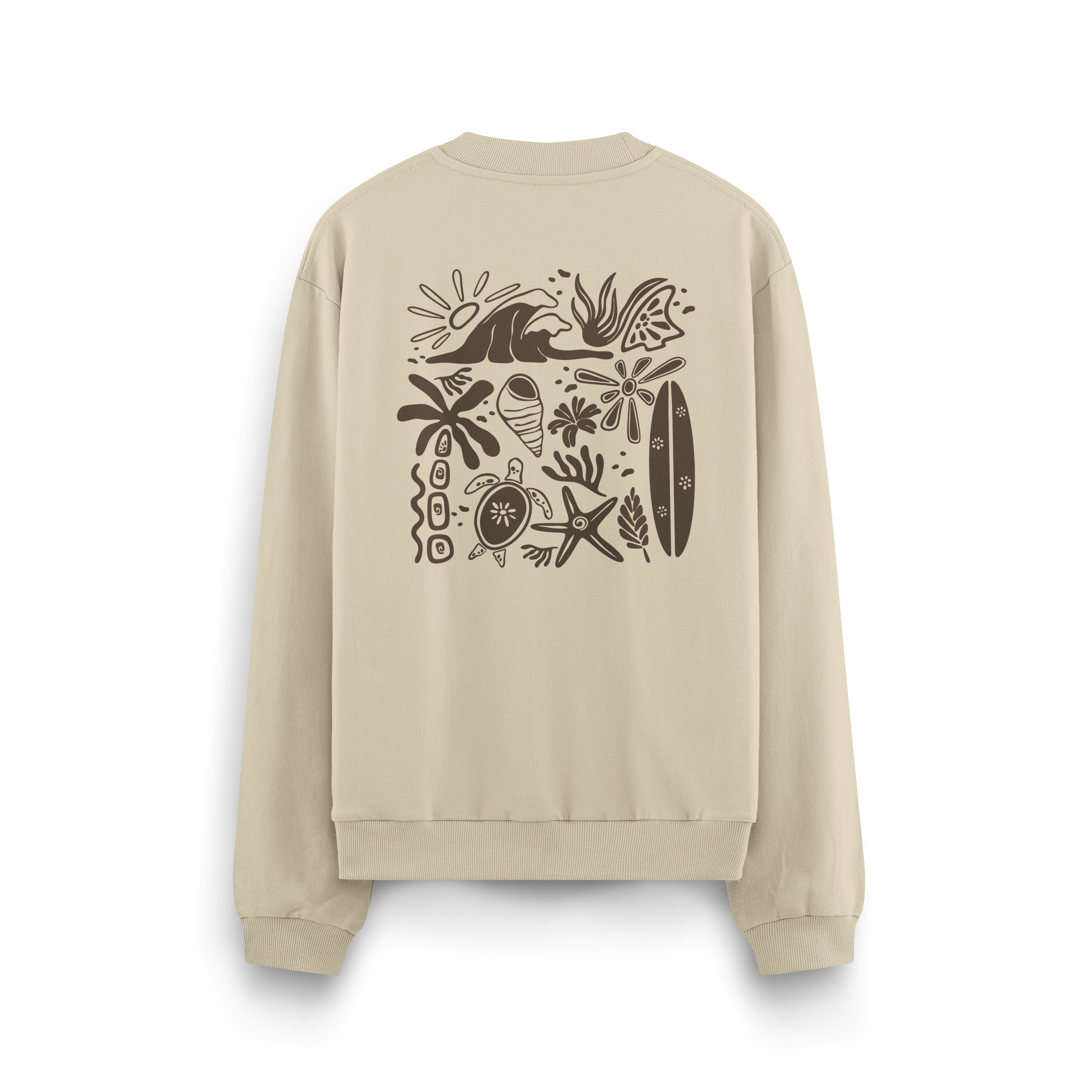 Beachy Vibes Crewneck Oversized