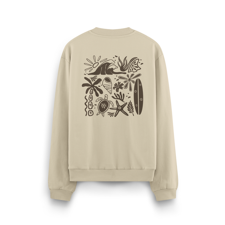 Beachy Vibes Crewneck Oversized