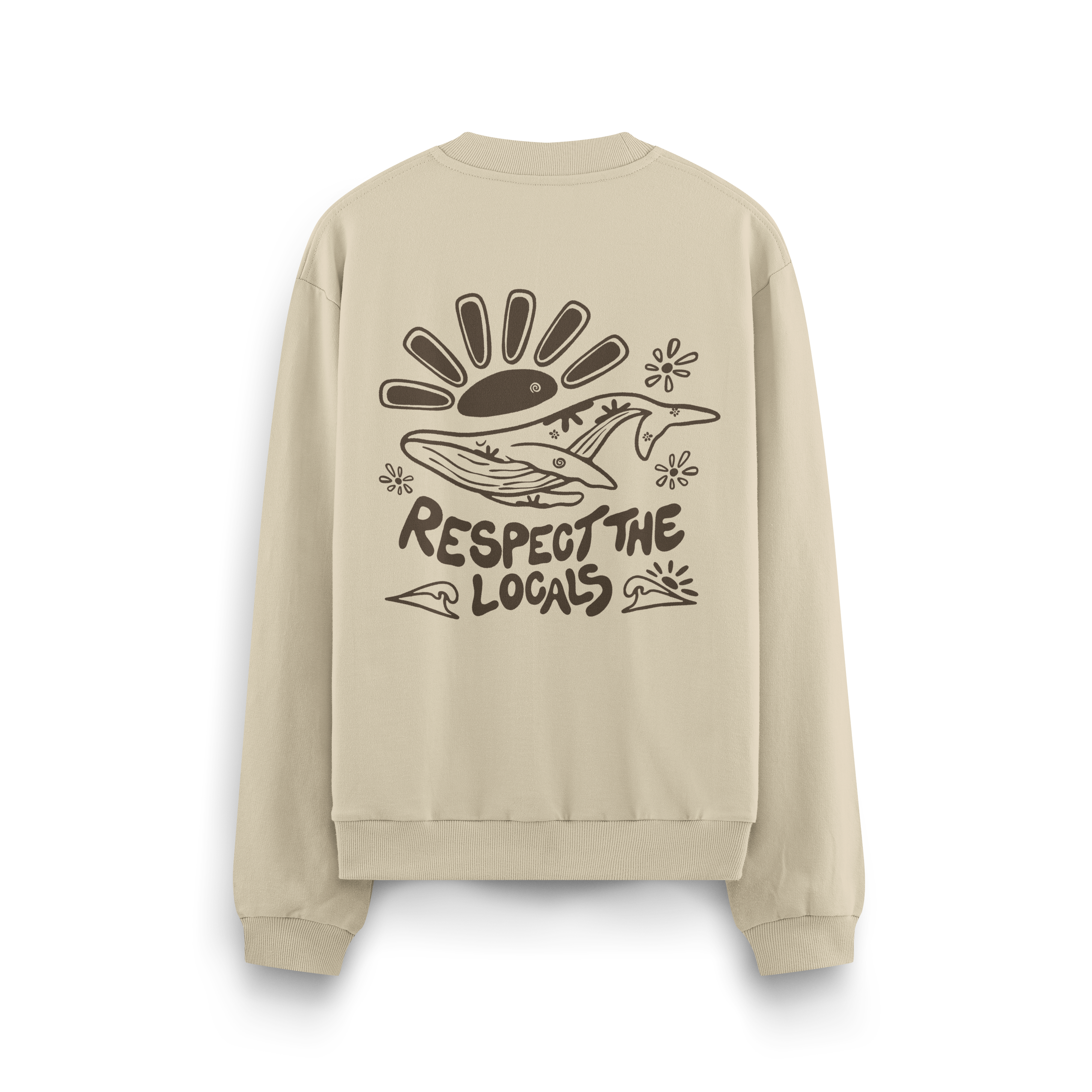 Respect The Locals Crewneck Oversized