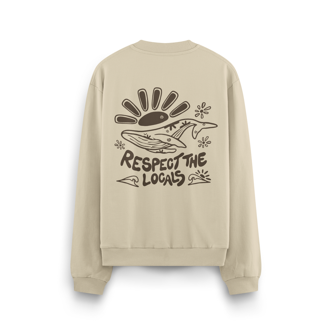 Respect The Locals Crewneck Oversized
