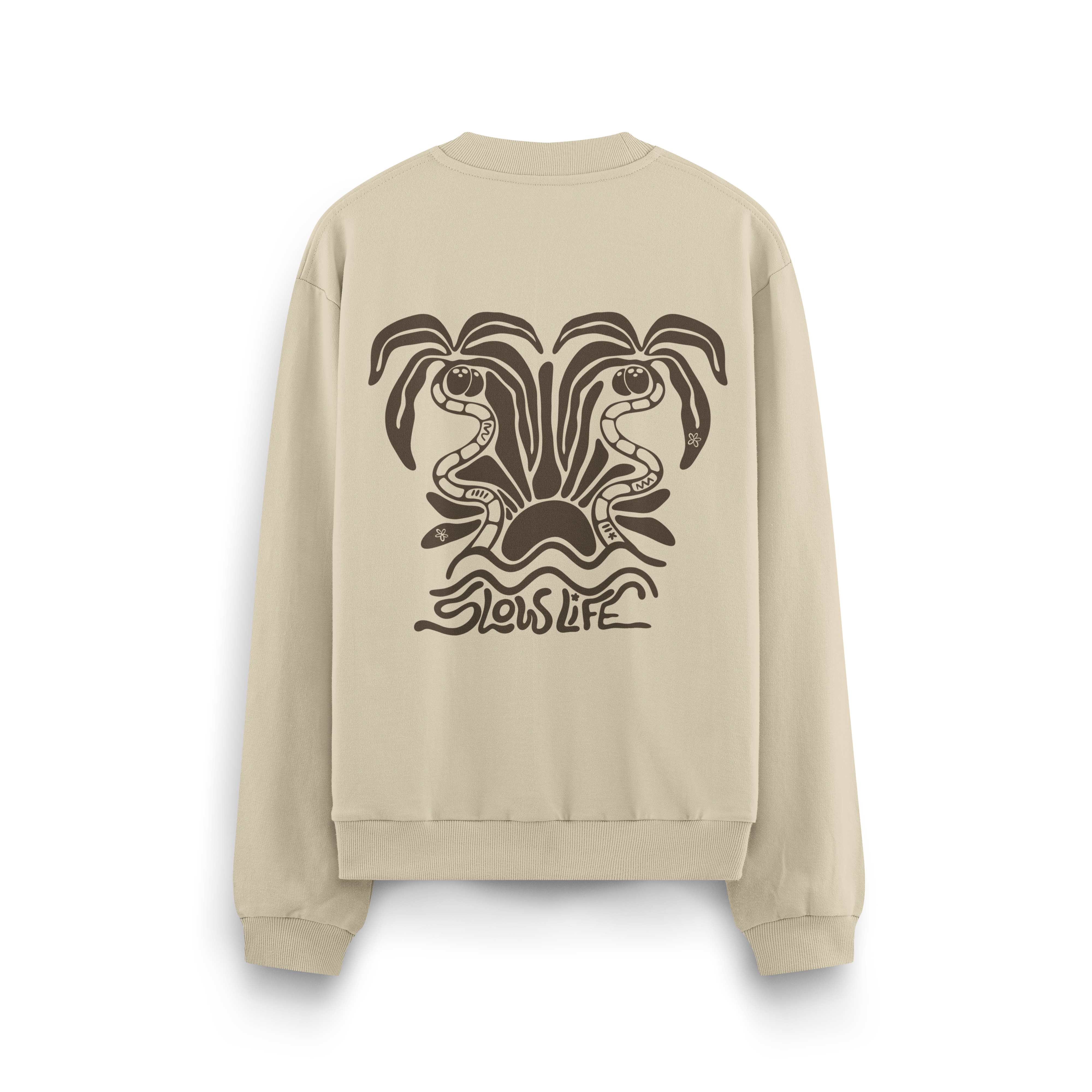 Slow Life Crewneck Oversized
