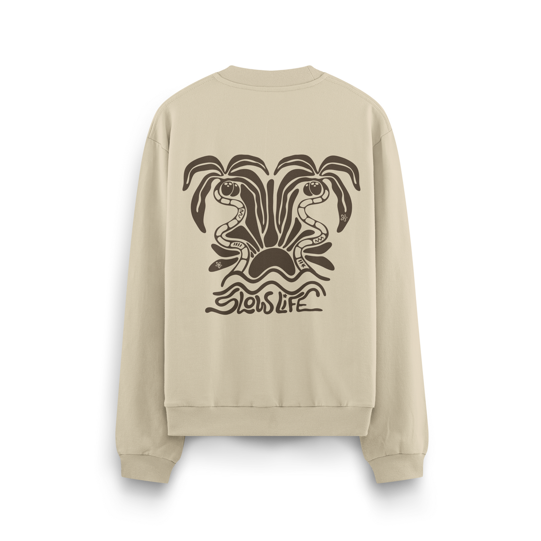 Slow Life Crewneck Oversized