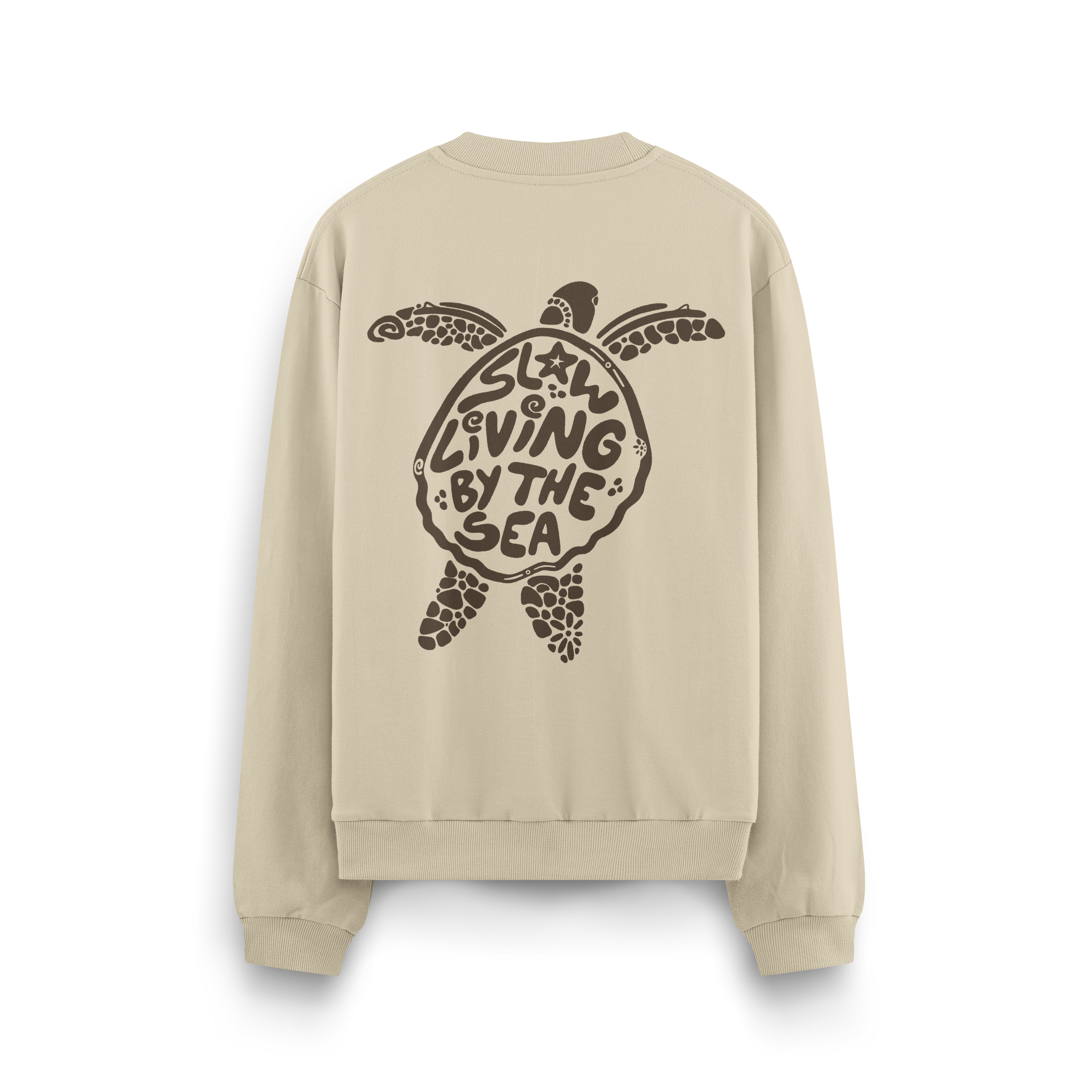 Slow Living By The Sea Crewneck Oversized