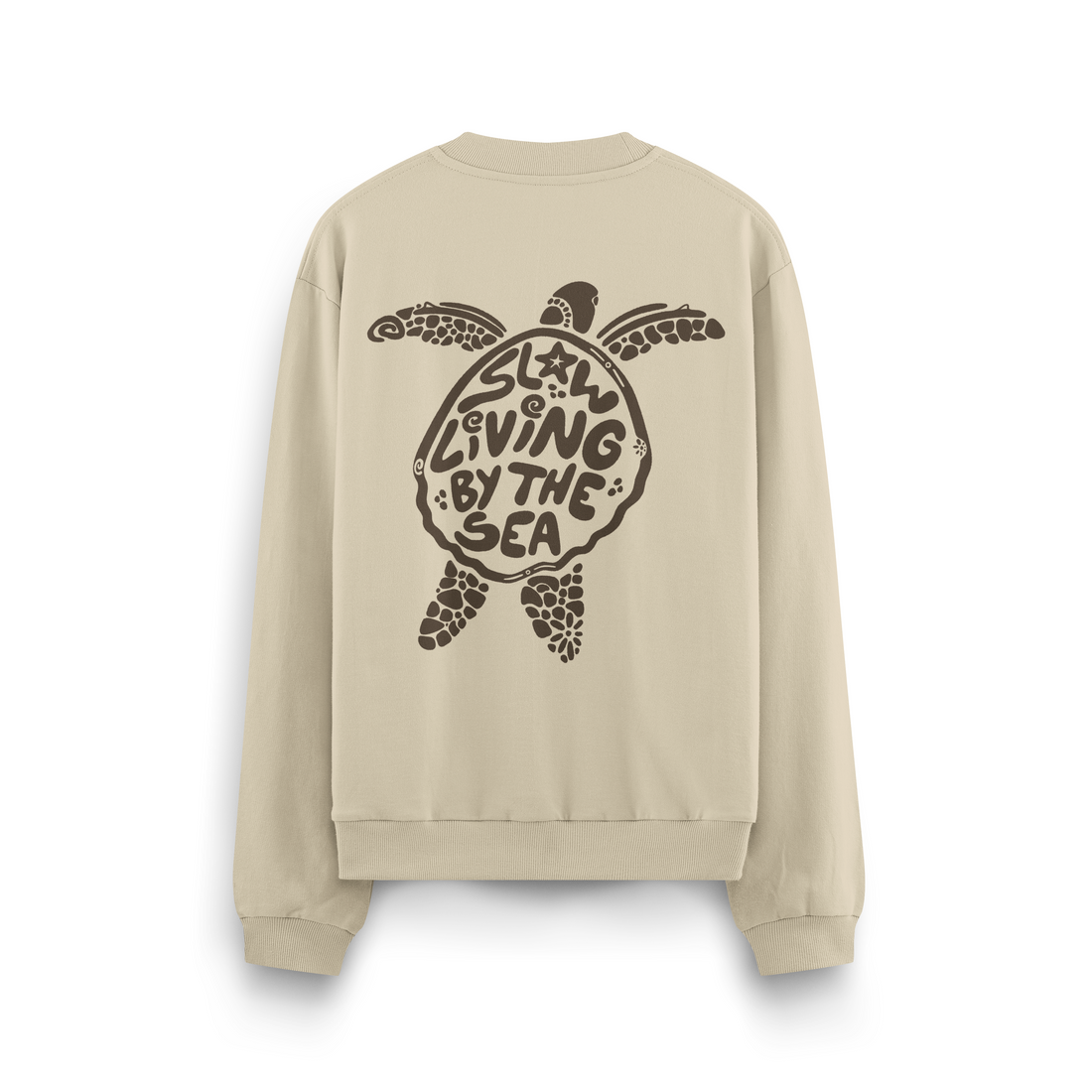 Slow Living By The Sea Crewneck Oversized