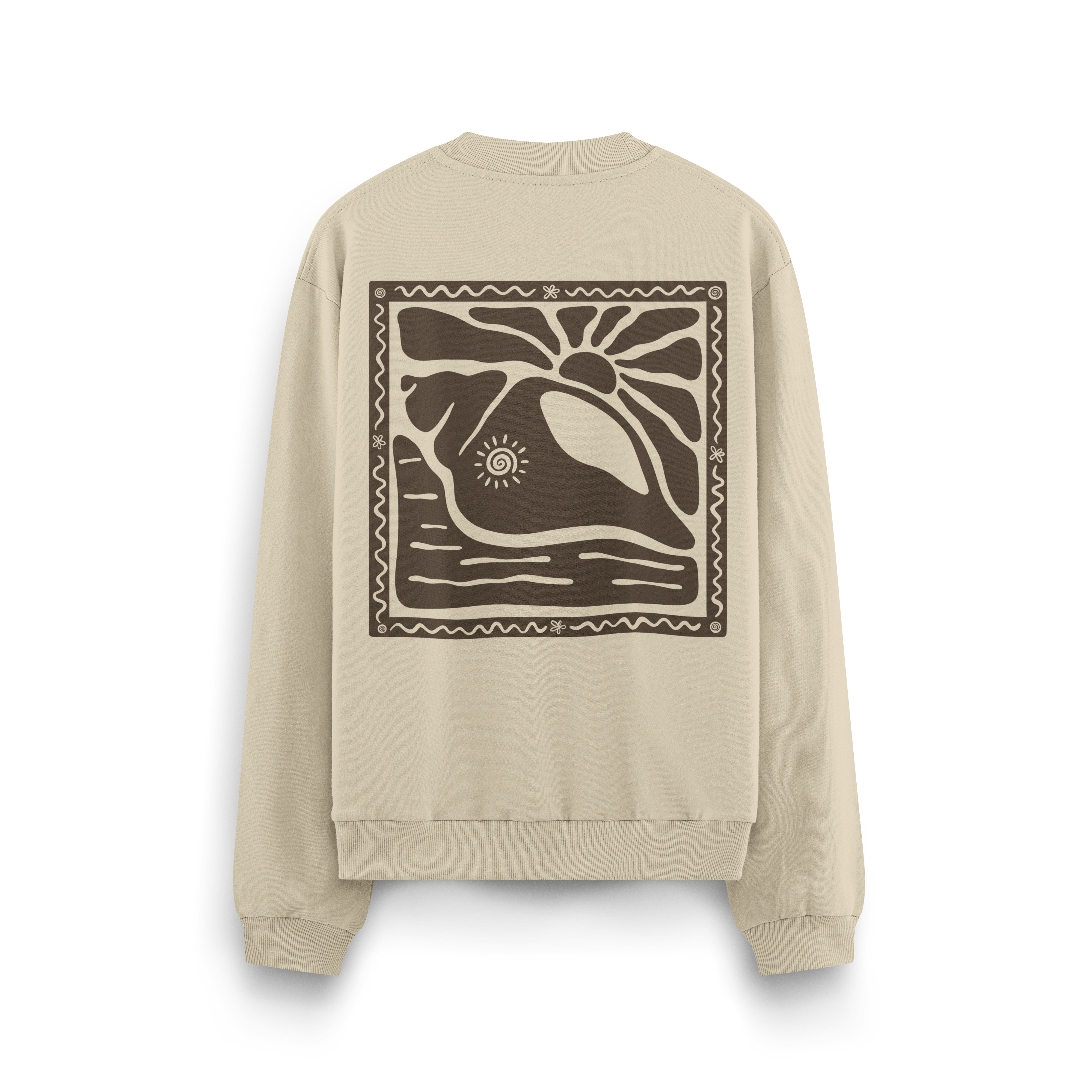 Sunny Seashell Crewneck Oversized