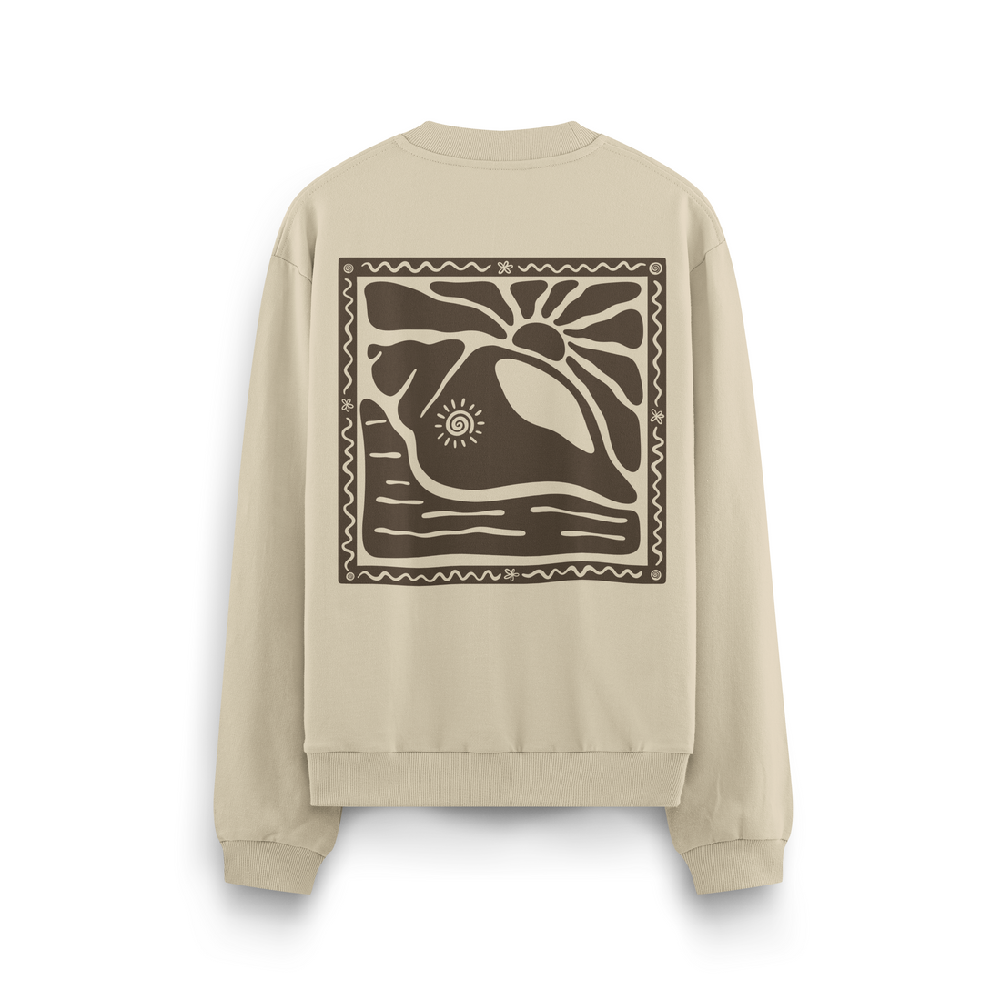 Sunny Seashell Crewneck Oversized