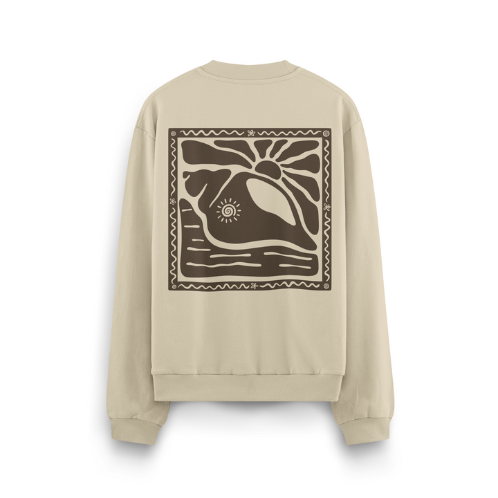 Sunny Seashell Crewneck Oversized