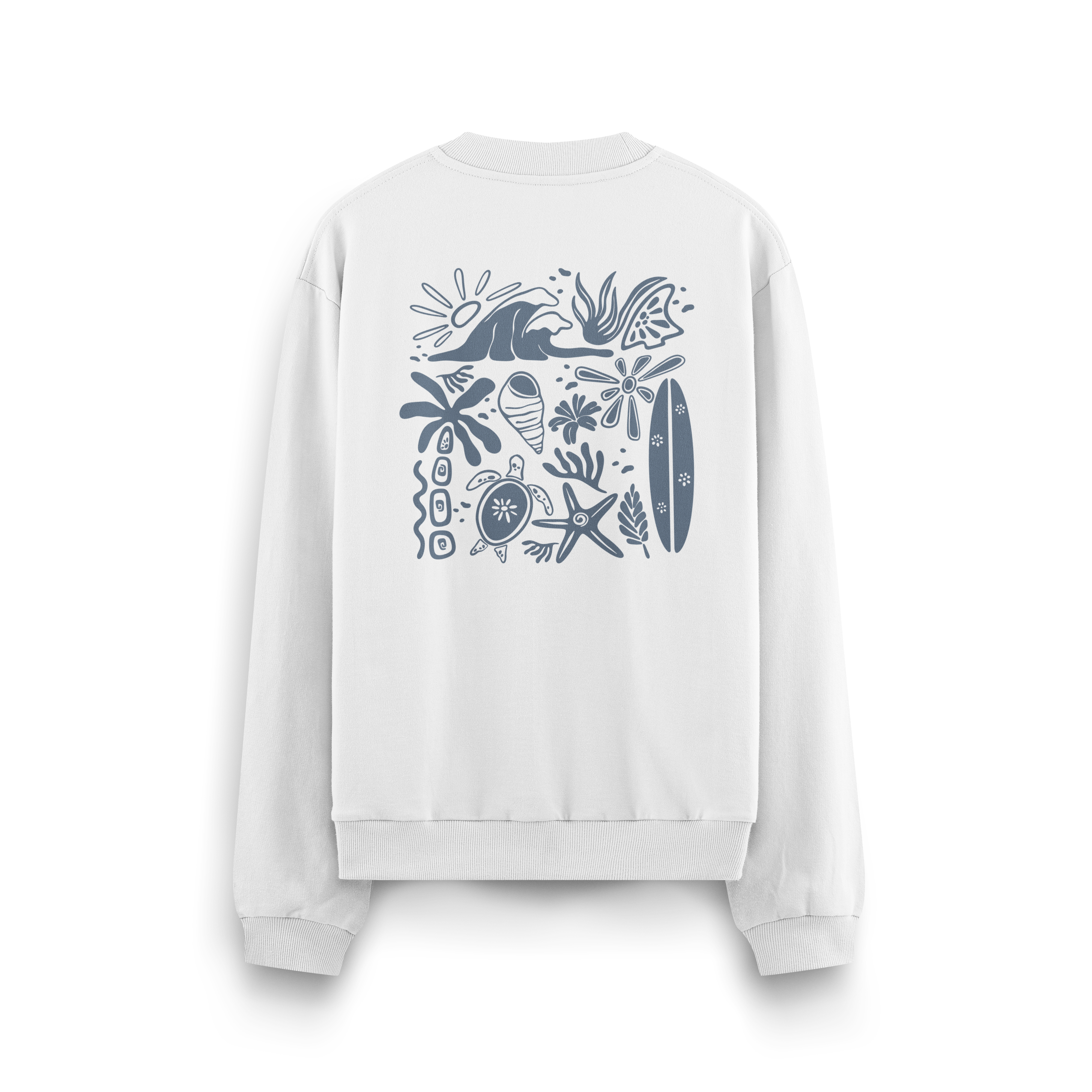 Beachy Vibes Crewneck Oversized