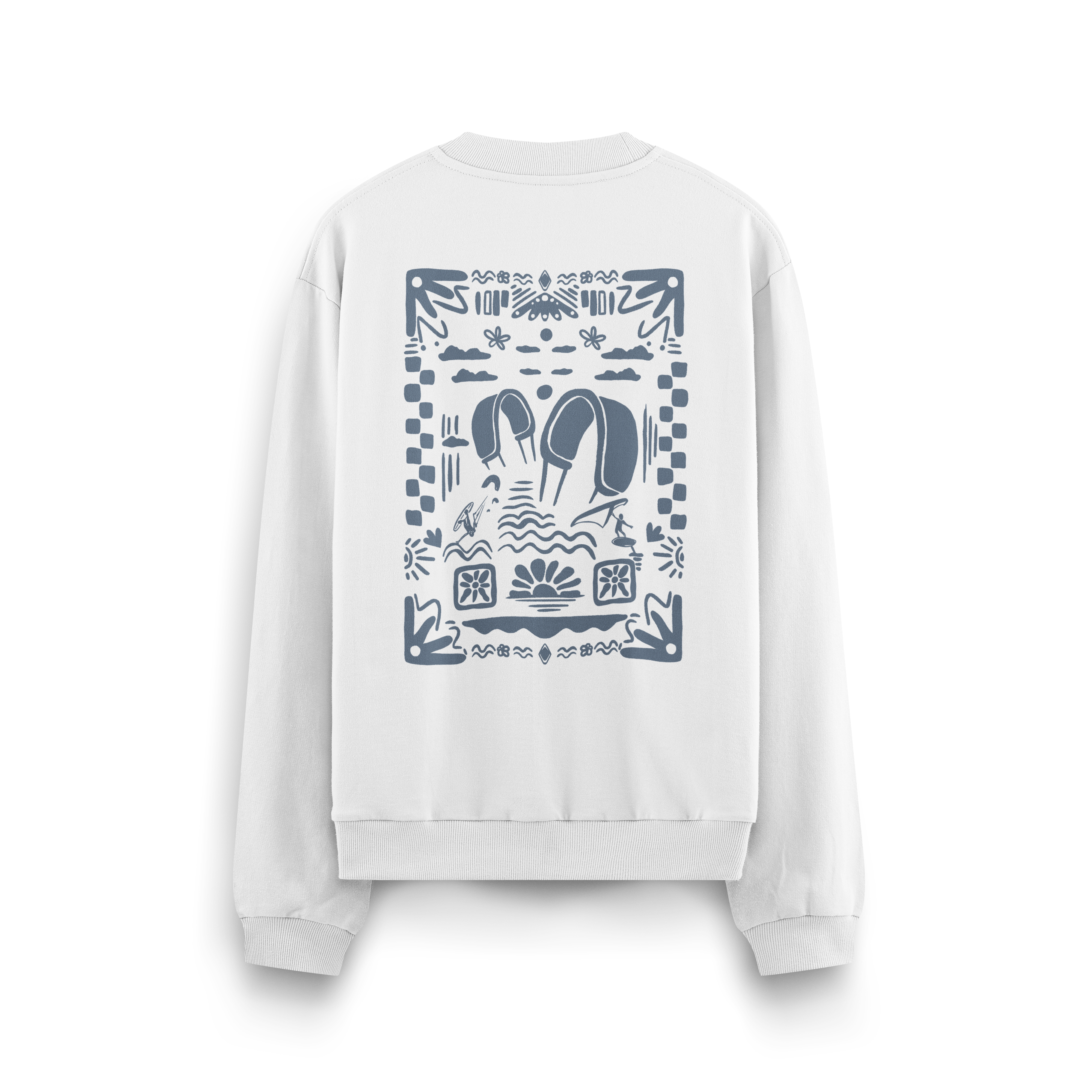Boho Beach Crewneck Oversized