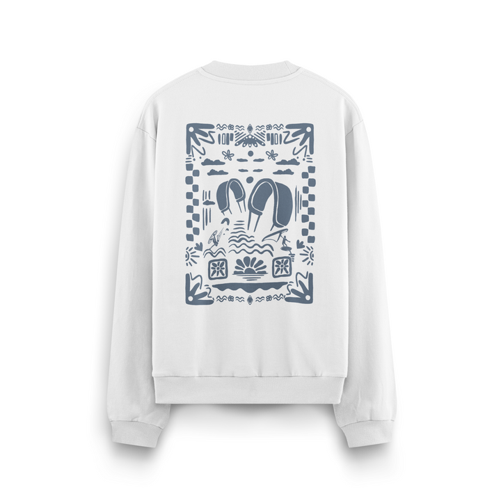 Boho Beach Crewneck Oversized