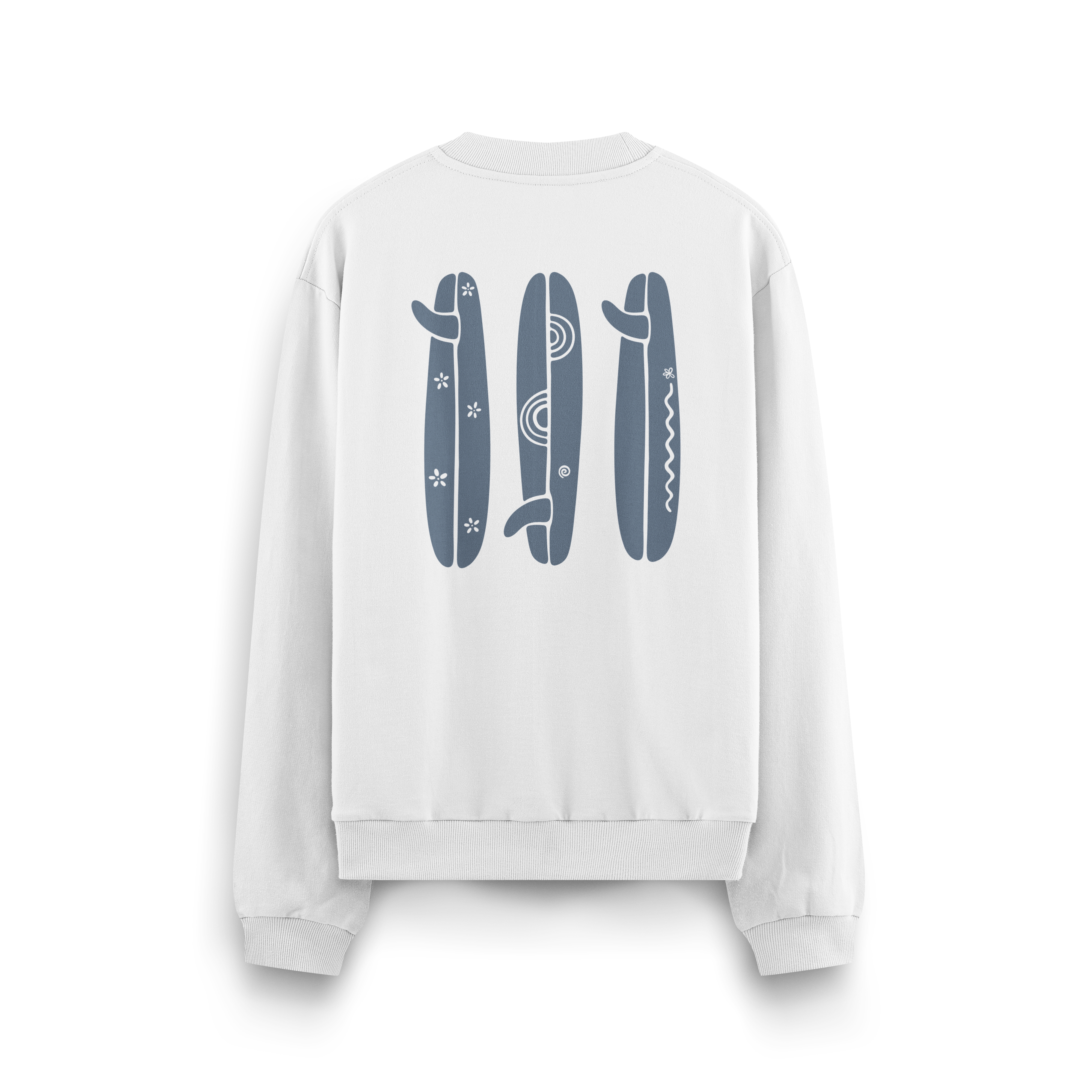 Boho Surfboard Crewneck Oversized