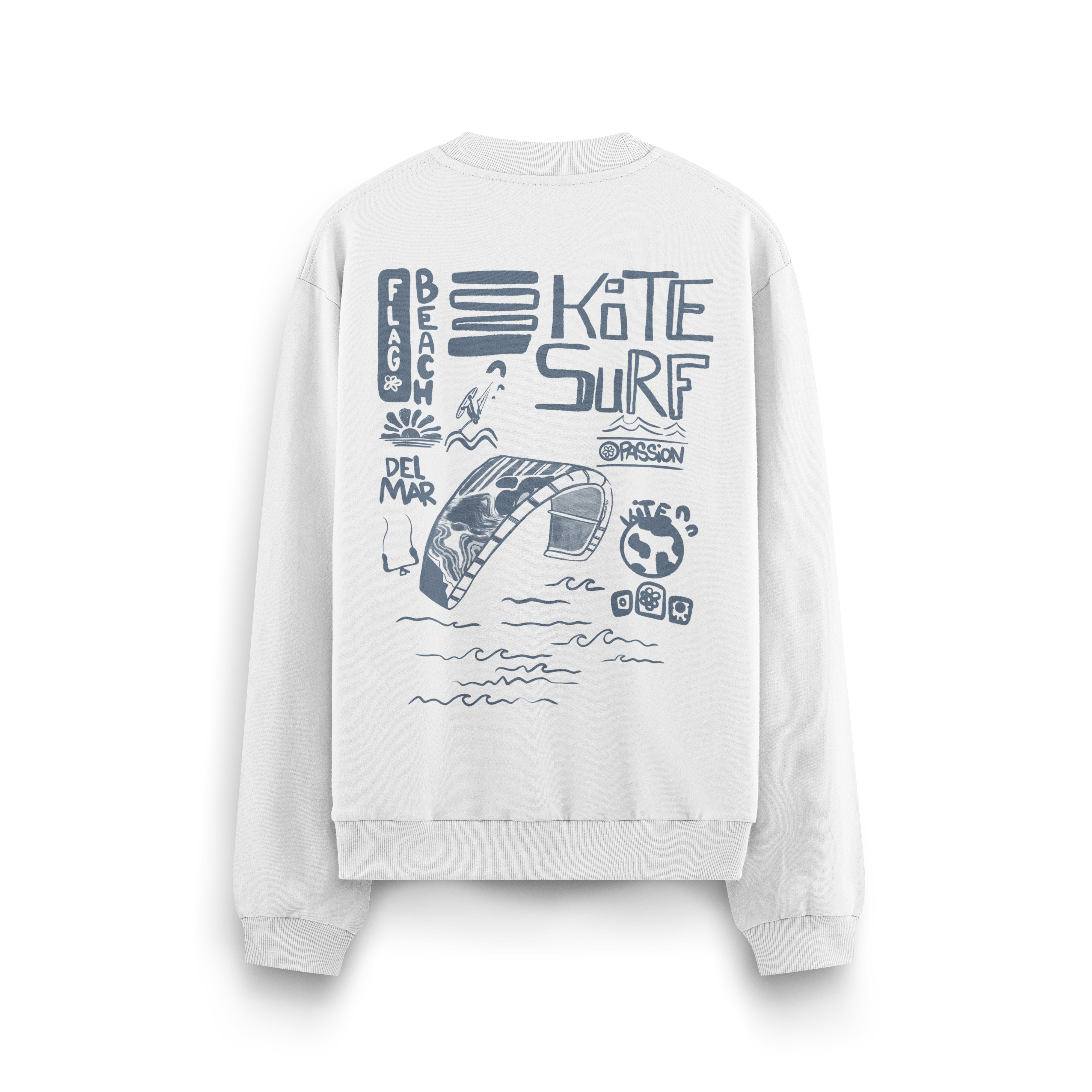 Flag Beach Crewneck Oversized