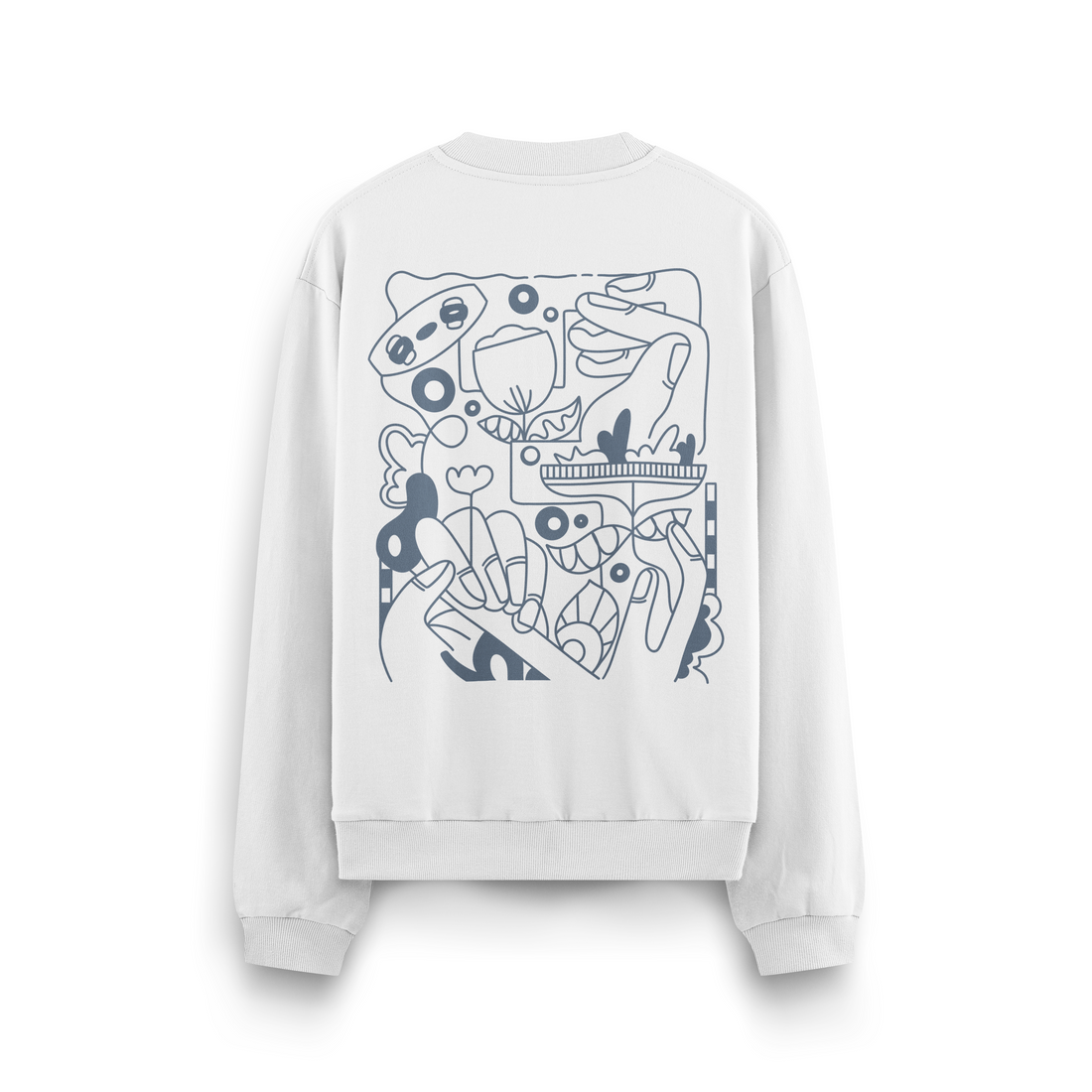 Kite Line Art Crewneck Oversized