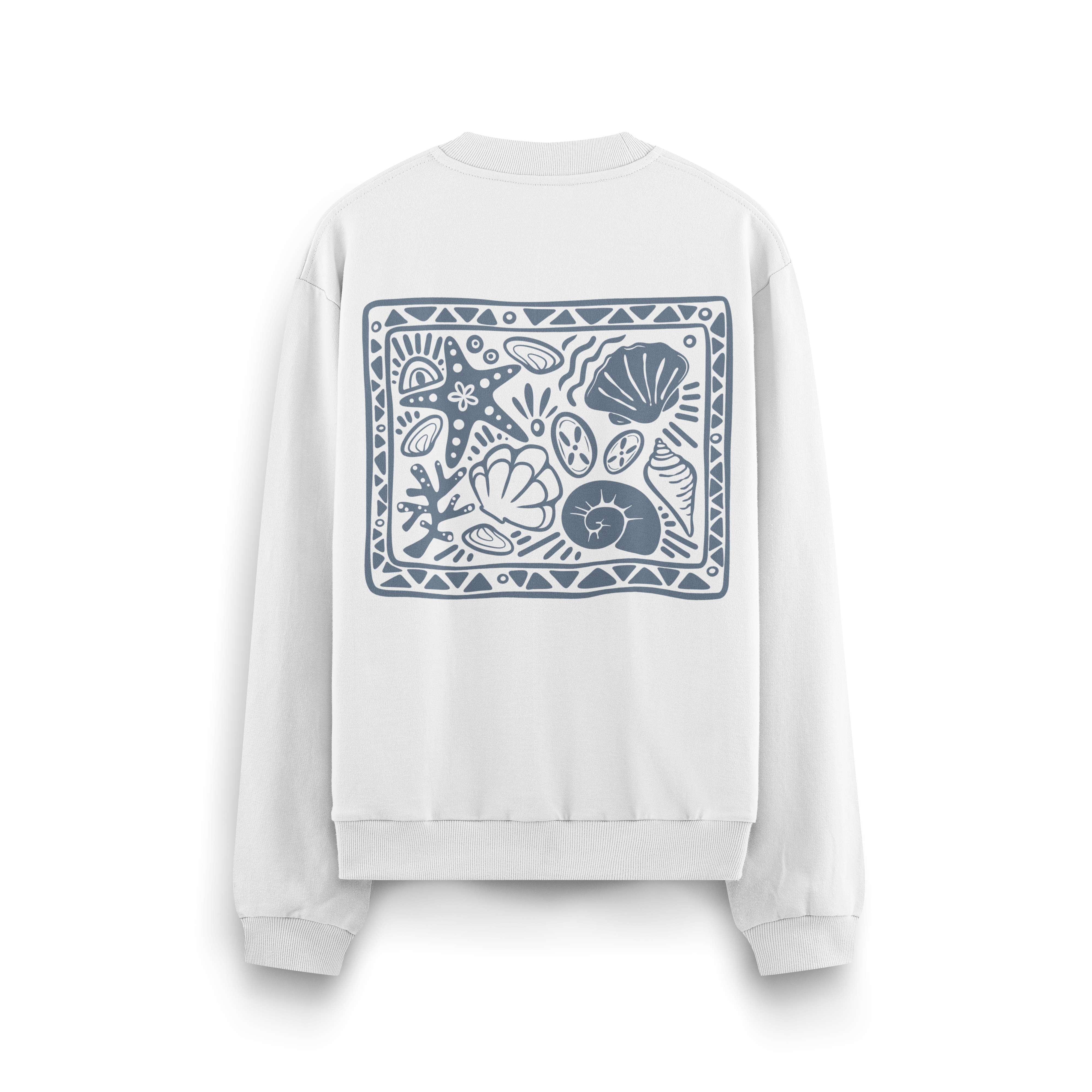 Seashell Party Crewneck Oversized