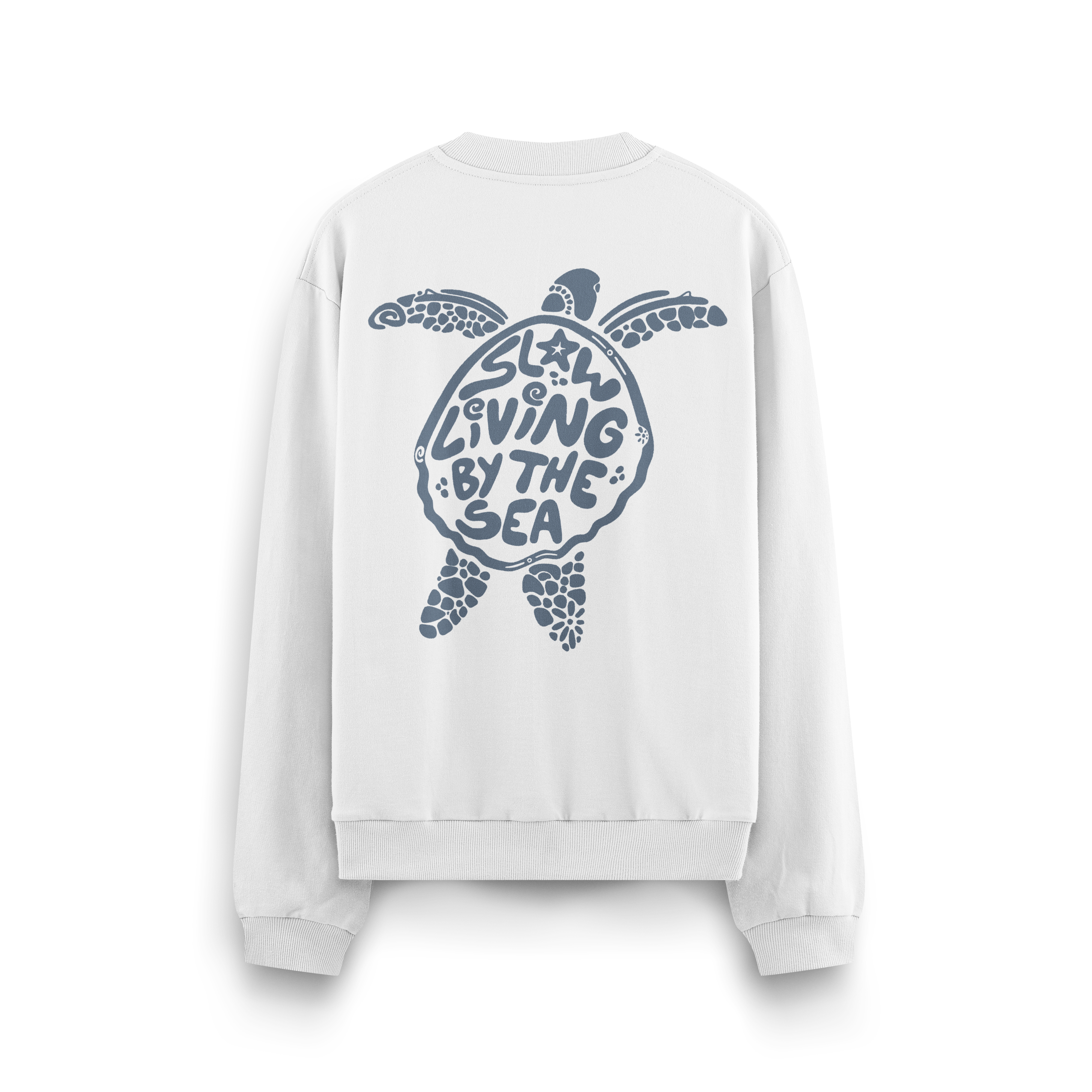 Slow Living By The Sea Crewneck Oversized