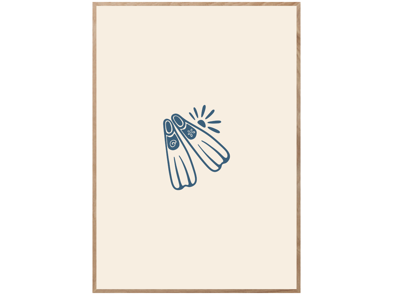 COASTAL DIVING FINS POSTER