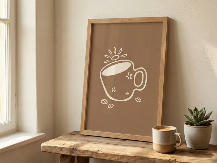 FLOWER COFFEE MUG POSTER