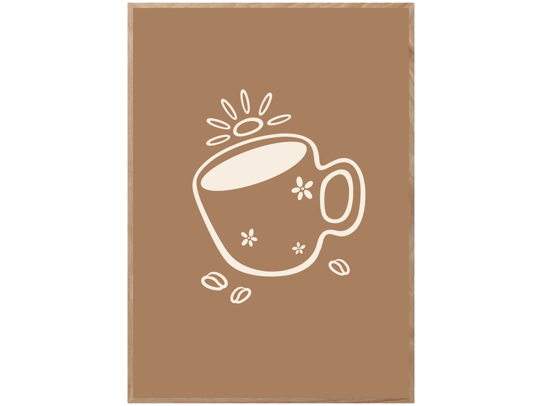 FLOWER COFFEE MUG POSTER
