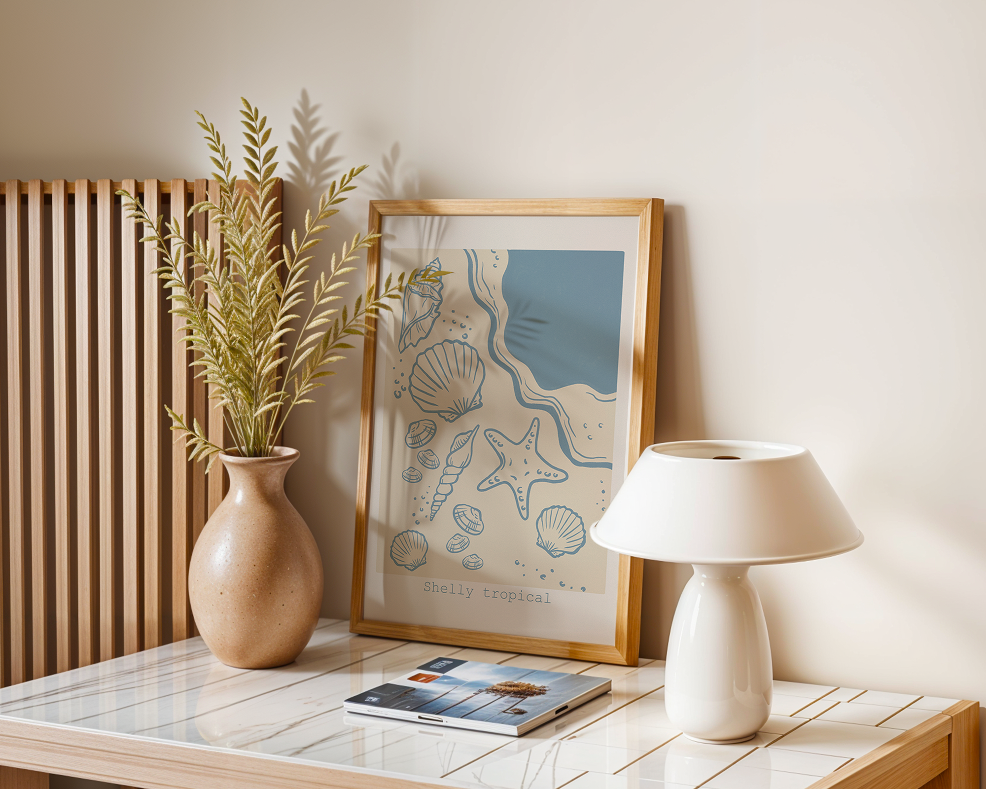 SHELLY TROPICAL POSTER