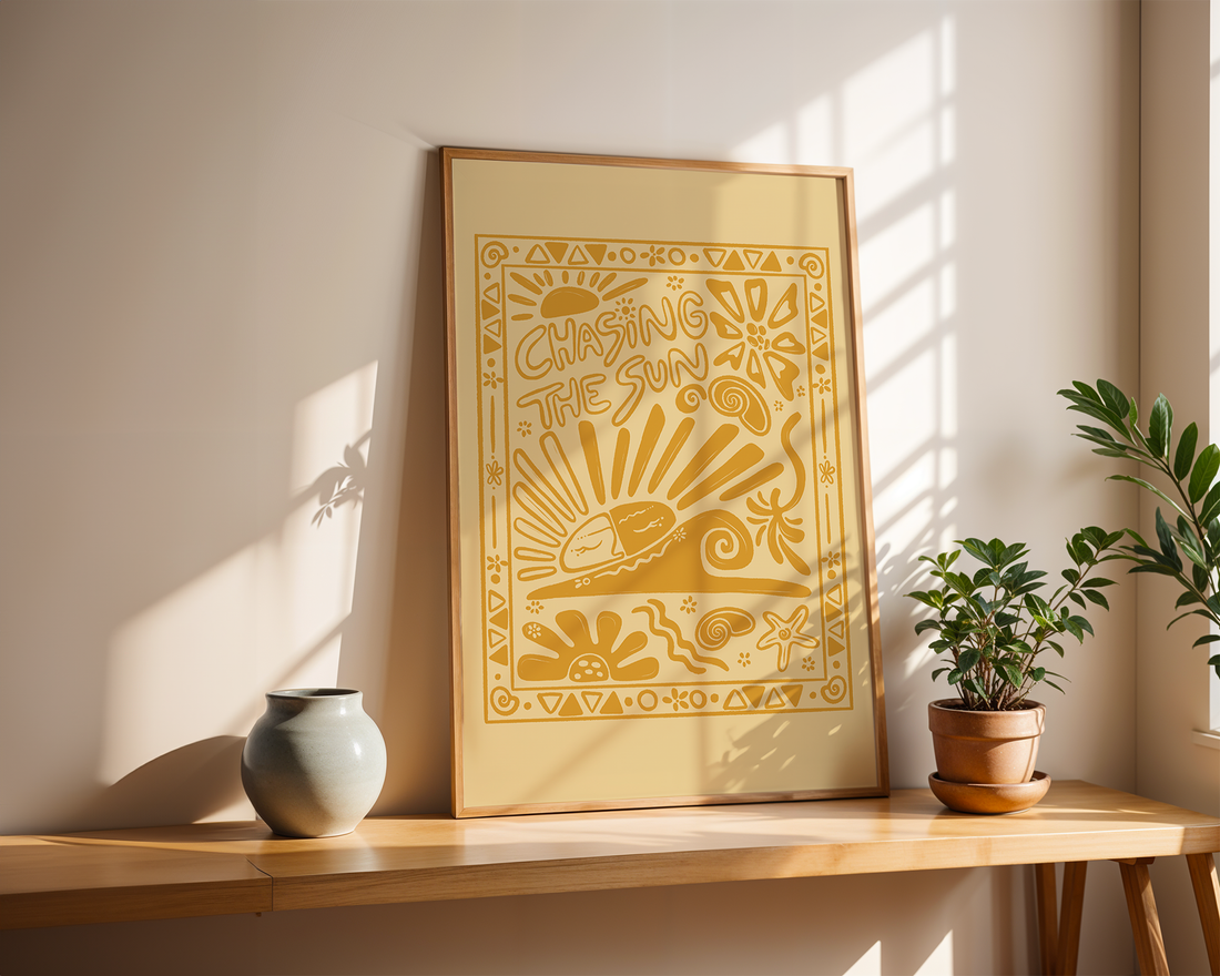 CHASING THE SUN GOLD POSTER