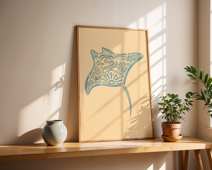MANTA RAY POSTER