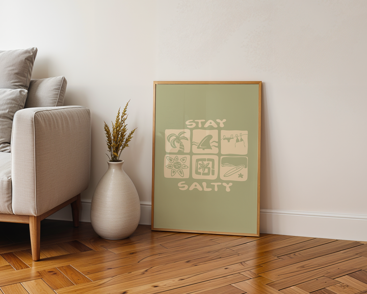 STAY SALTY ICONS POSTER