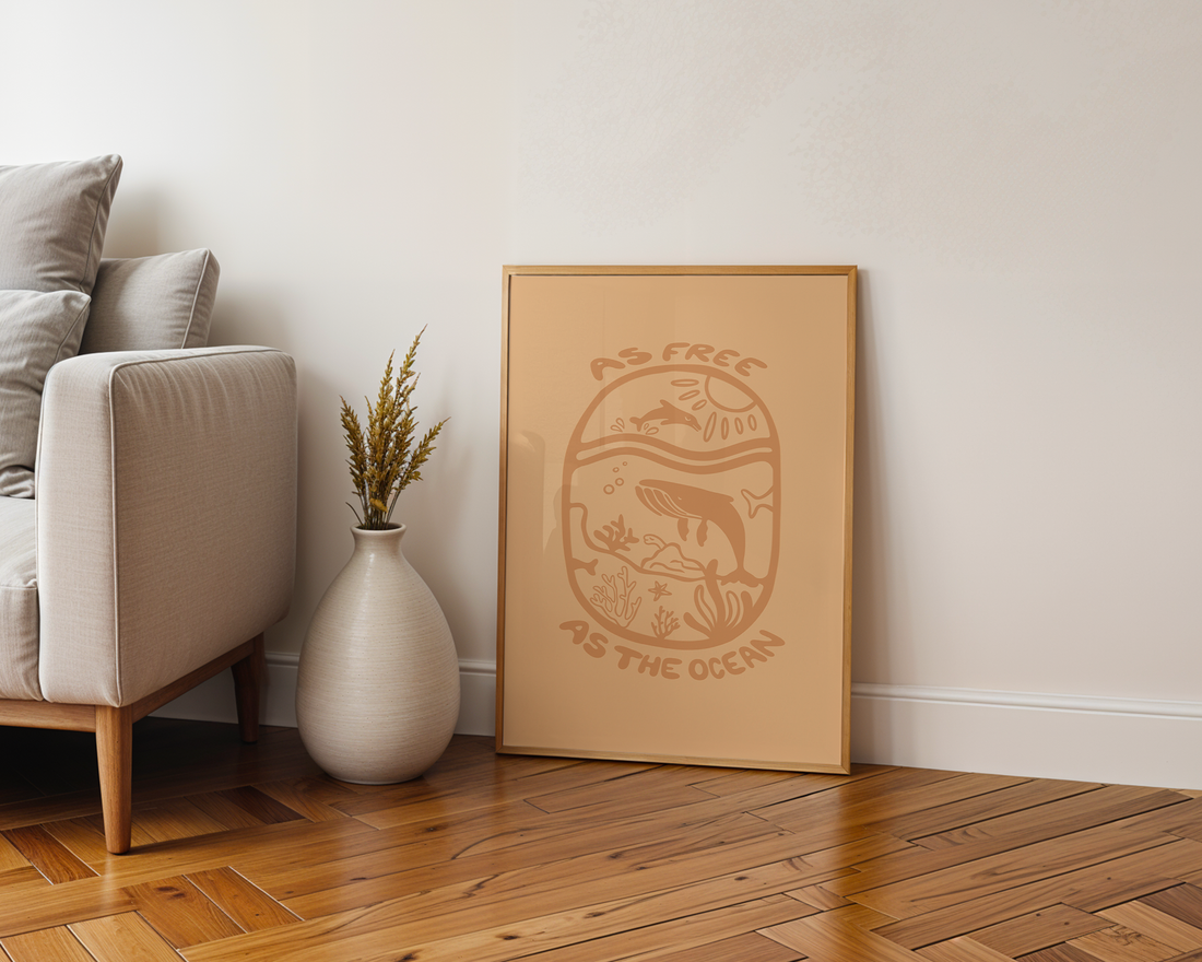 FREE AS THE OCEAN POSTER