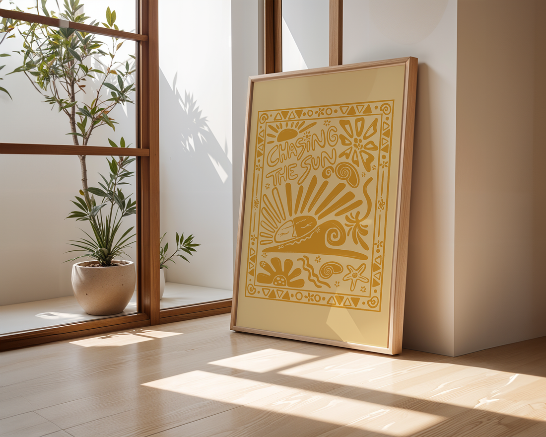 CHASING THE SUN GOLD POSTER