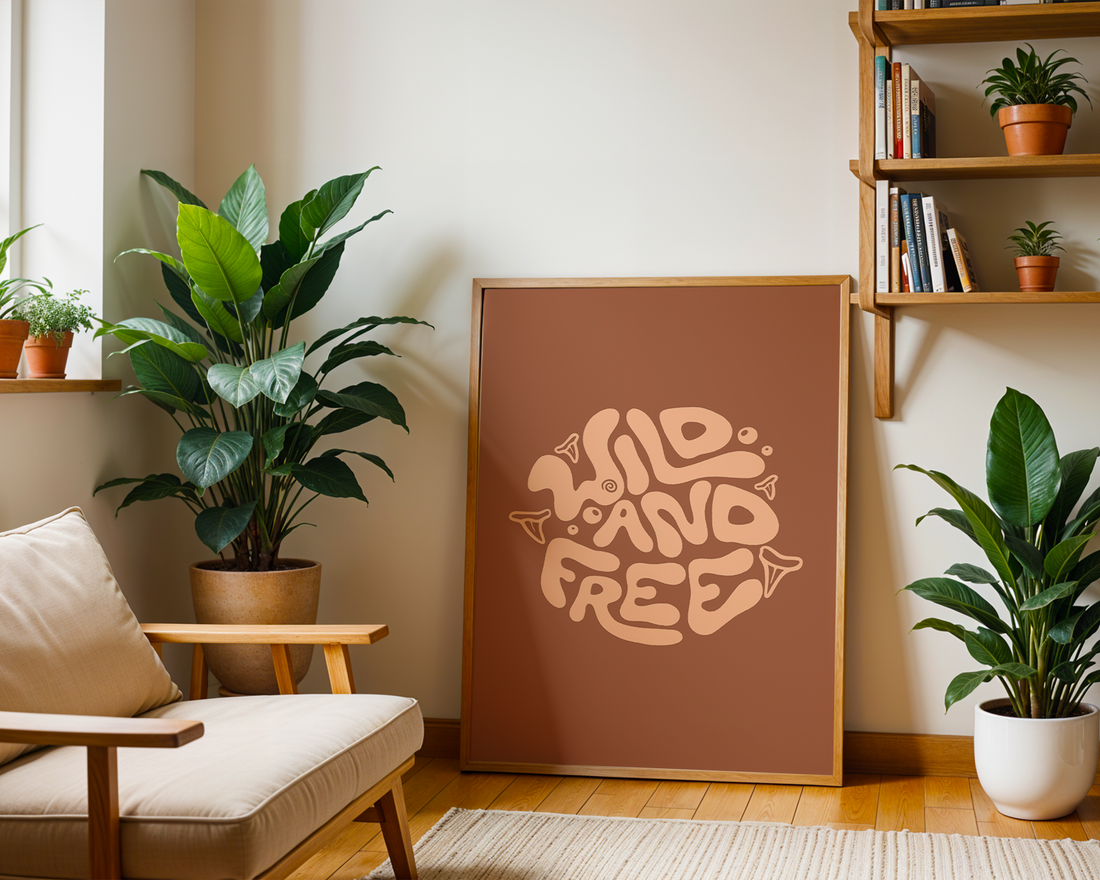 WILD AND FREE CIRCLE POSTER 