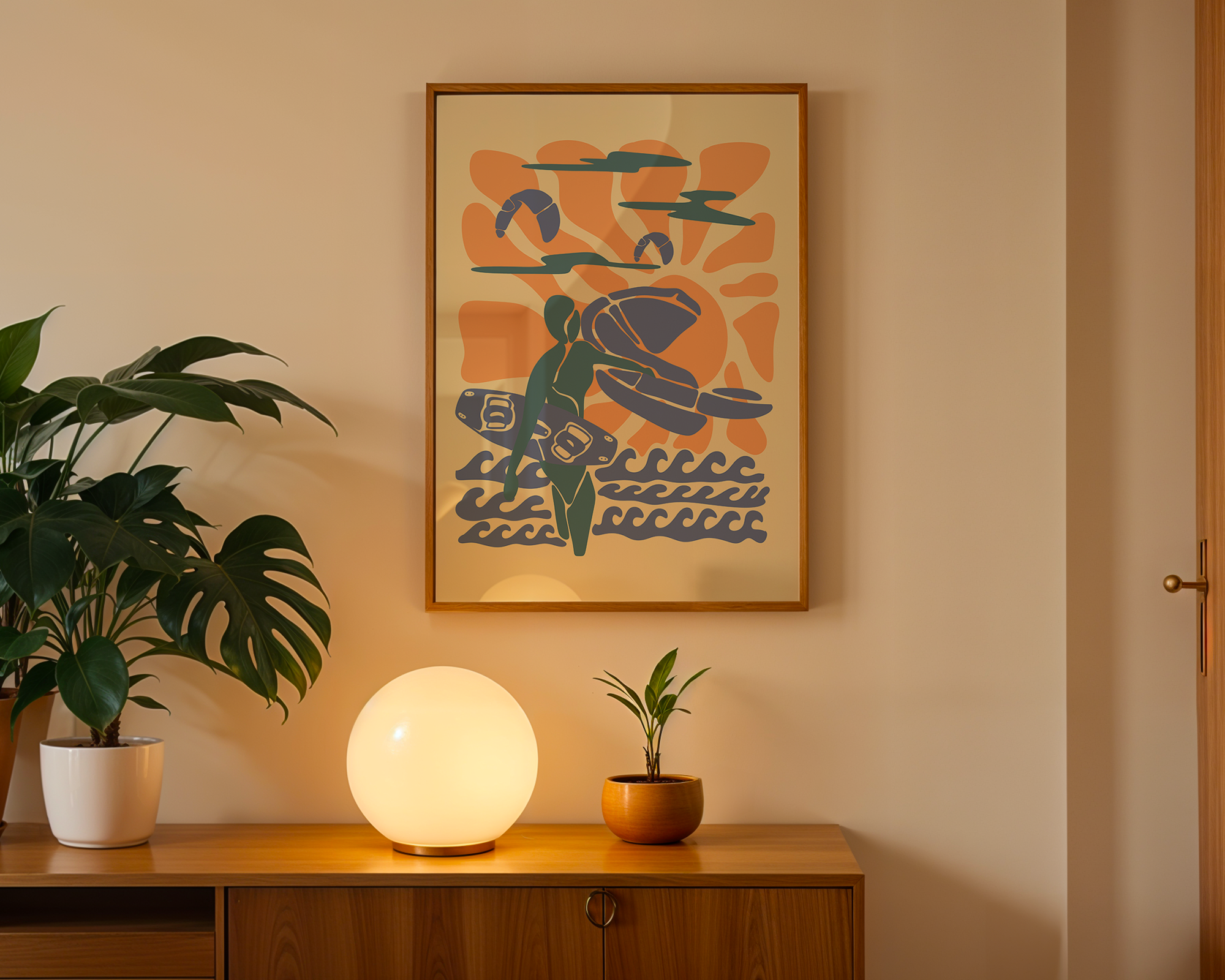 CLOUDY SUNSET POSTER