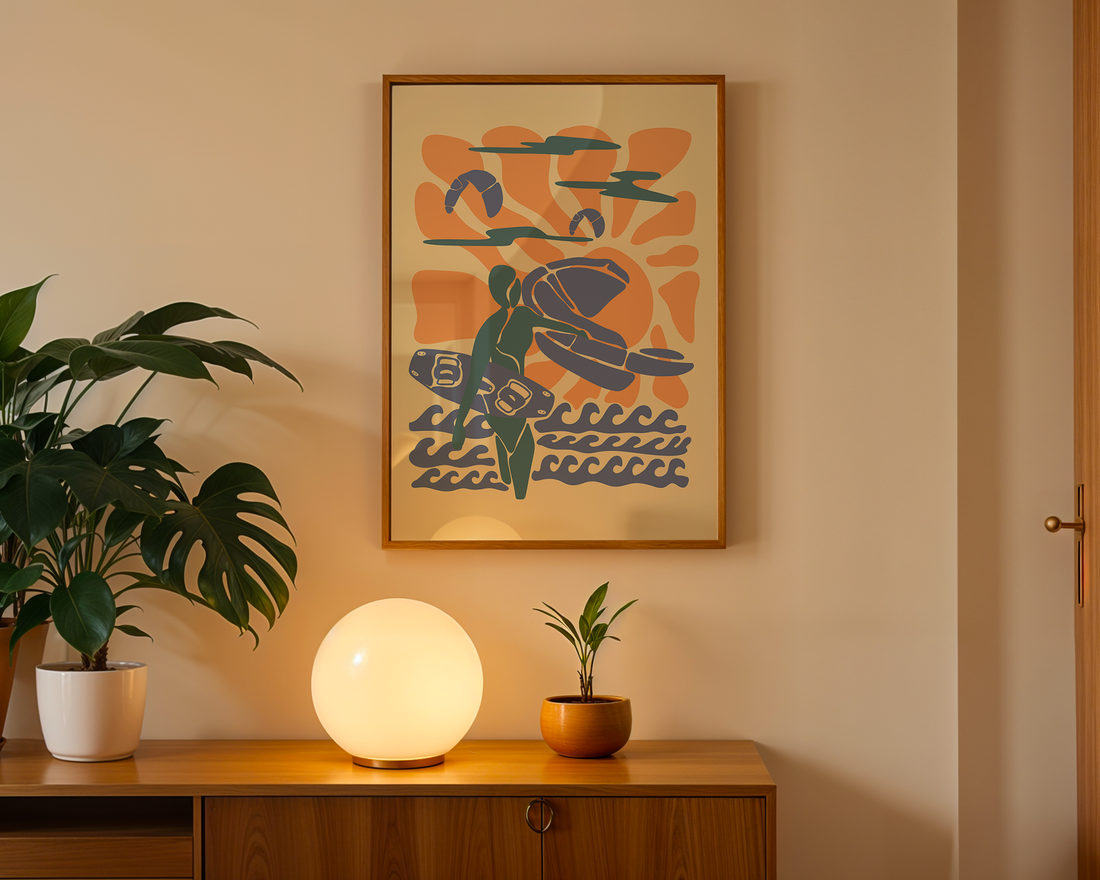 CLOUDY SUNSET POSTER