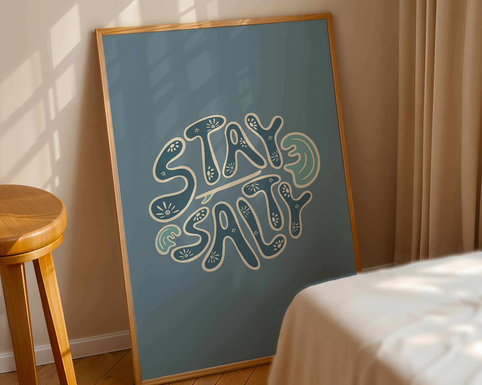 STAY SALTY CIRCLE POSTER