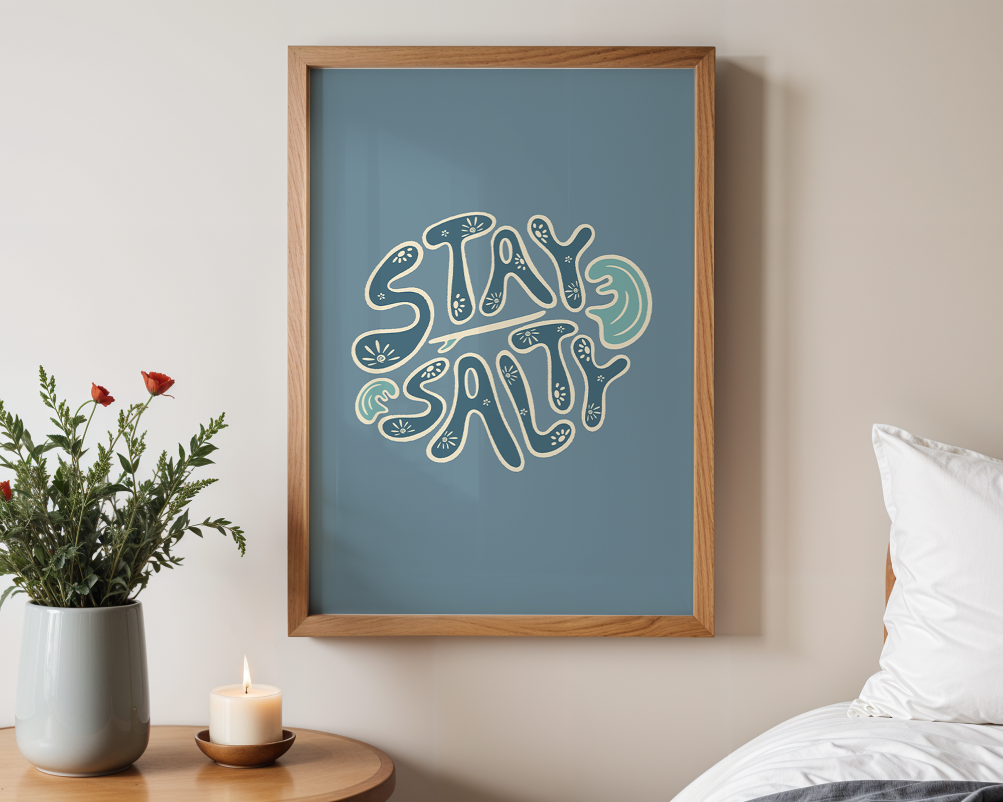 STAY SALTY CIRCLE POSTER