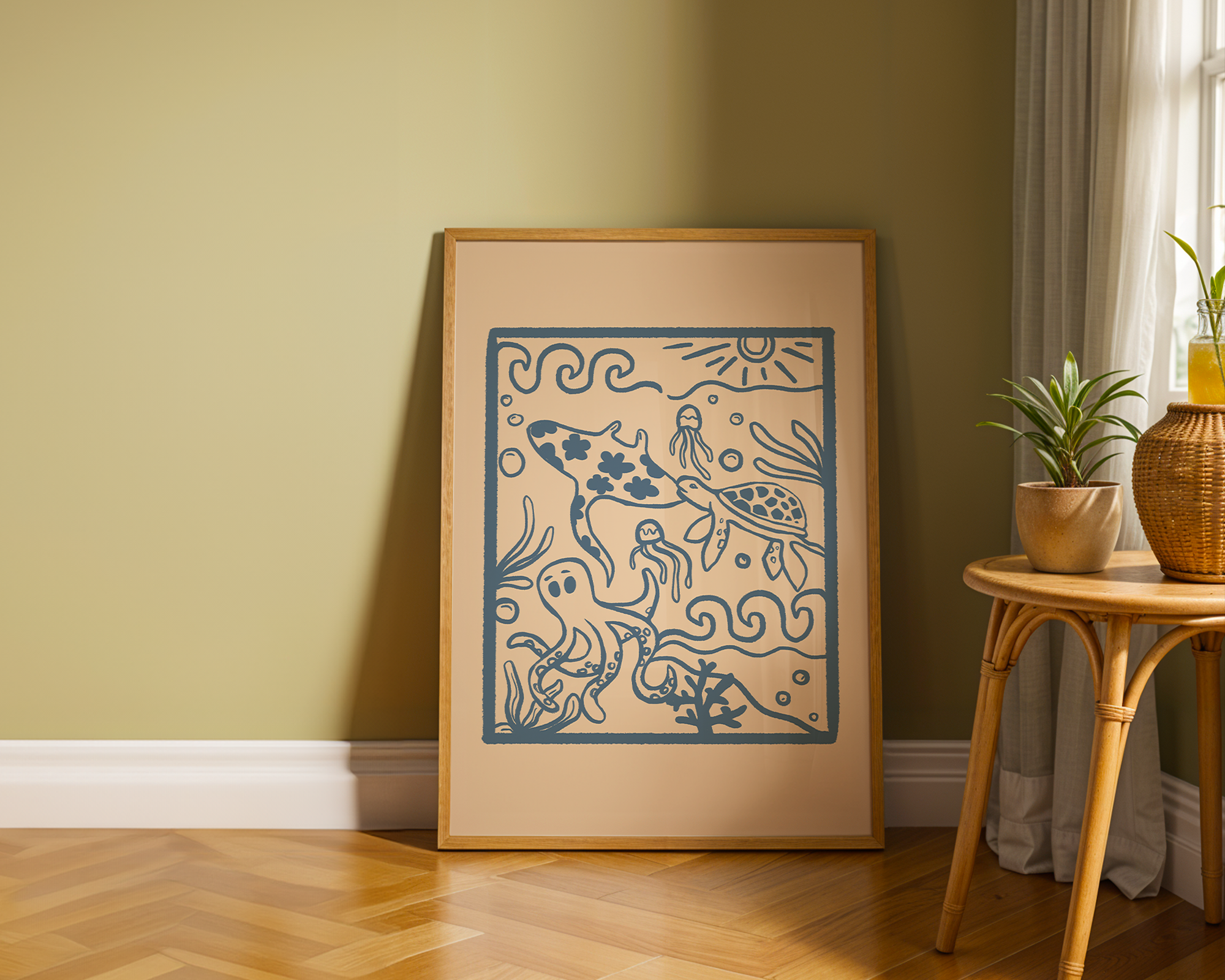 OCEAN CREATURES POSTER