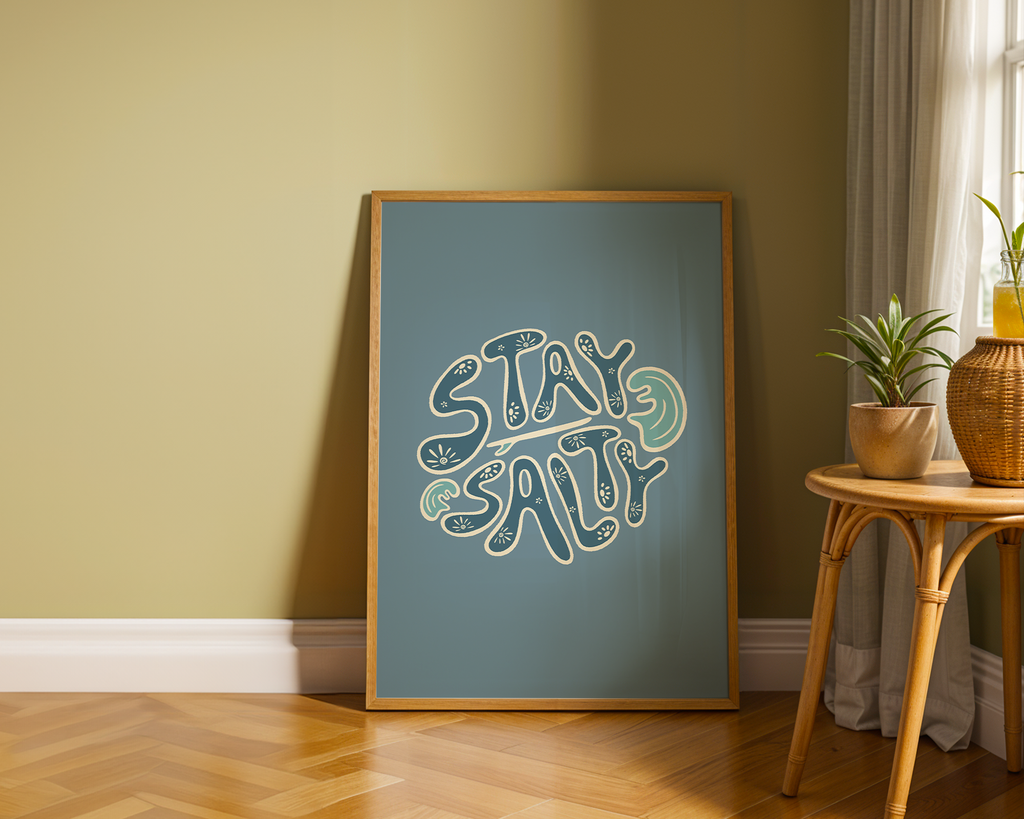 STAY SALTY CIRCLE POSTER