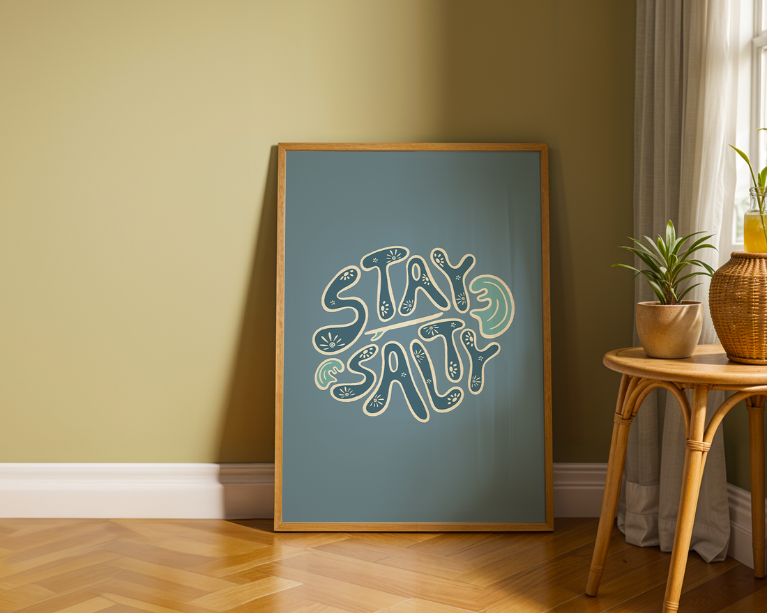 STAY SALTY CIRCLE POSTER