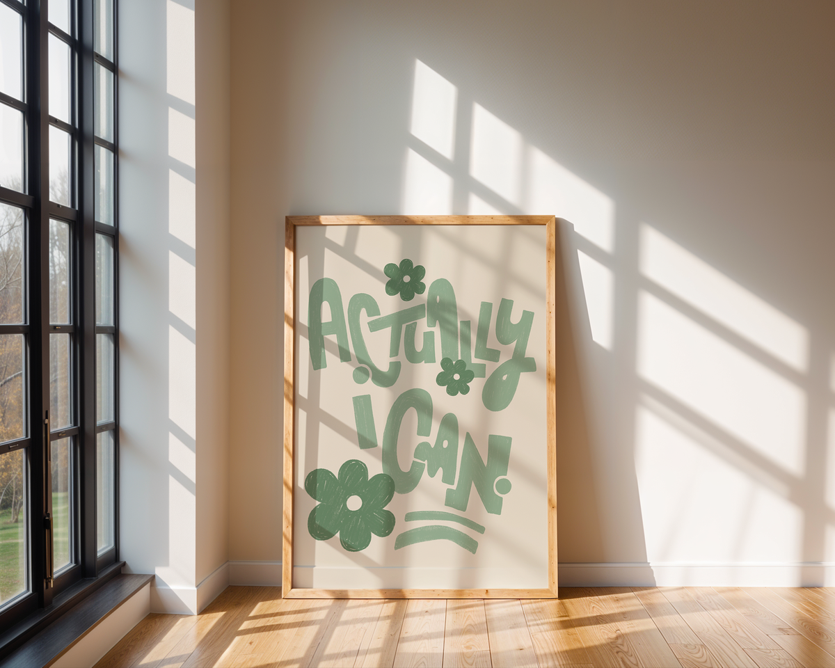 ACTUALLY I CAN POSTER