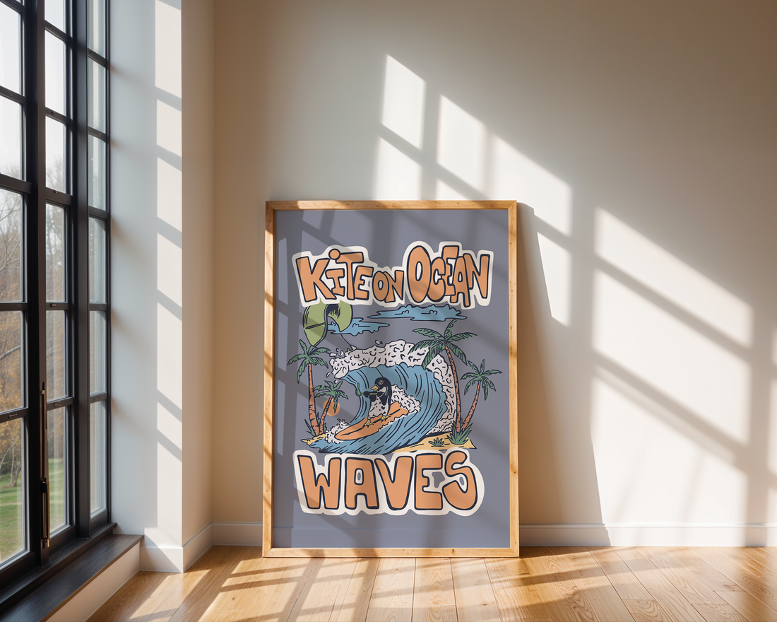 OCEAN WAVES POSTER
